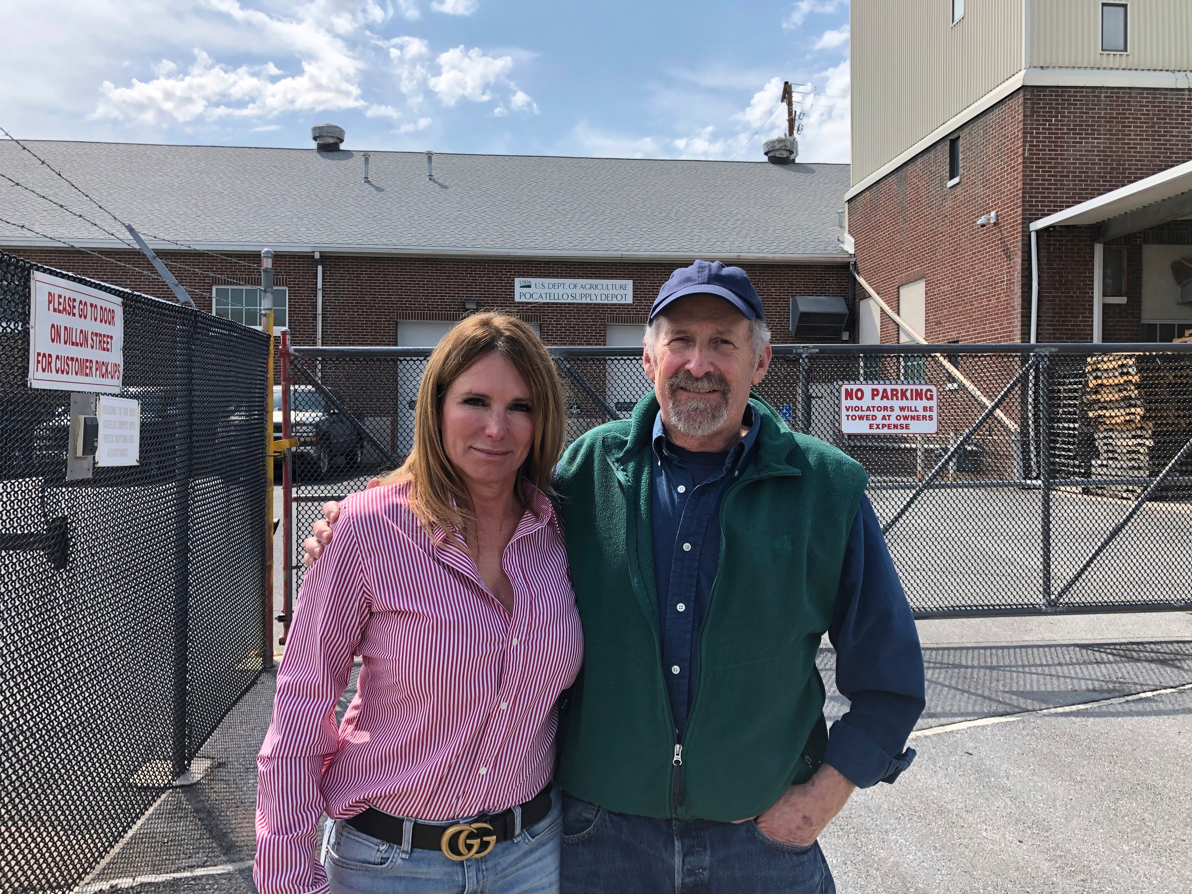 Theresa Mansfield, left, and Brooks Fahy