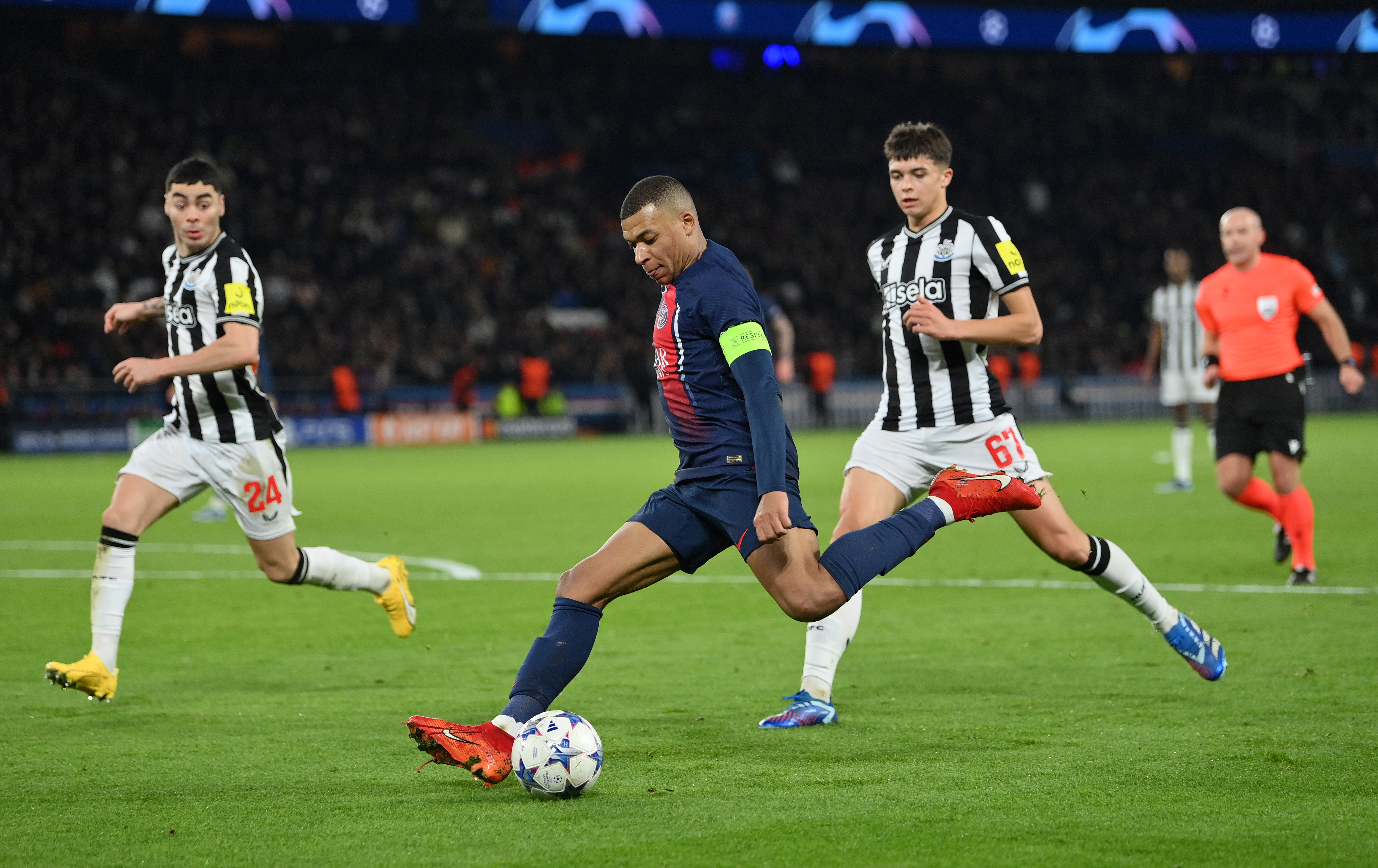 Teenager Lewis Miley held his own against Paris Saint-Germain and Kylian Mbappe on Tuesday