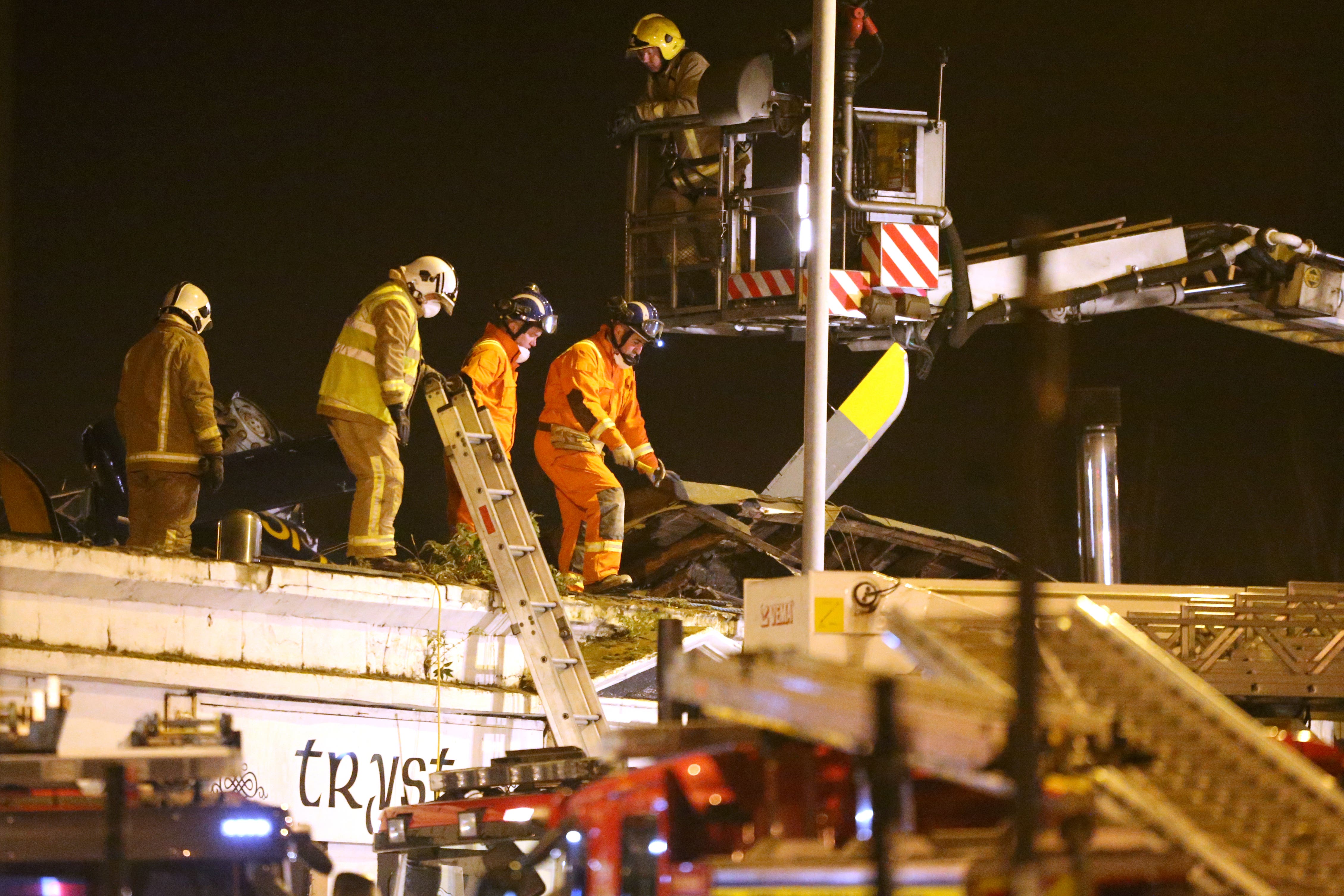 Ten people died when the Police Scotland helicopter crashed into the roof of the pub 10 years ago (PA)