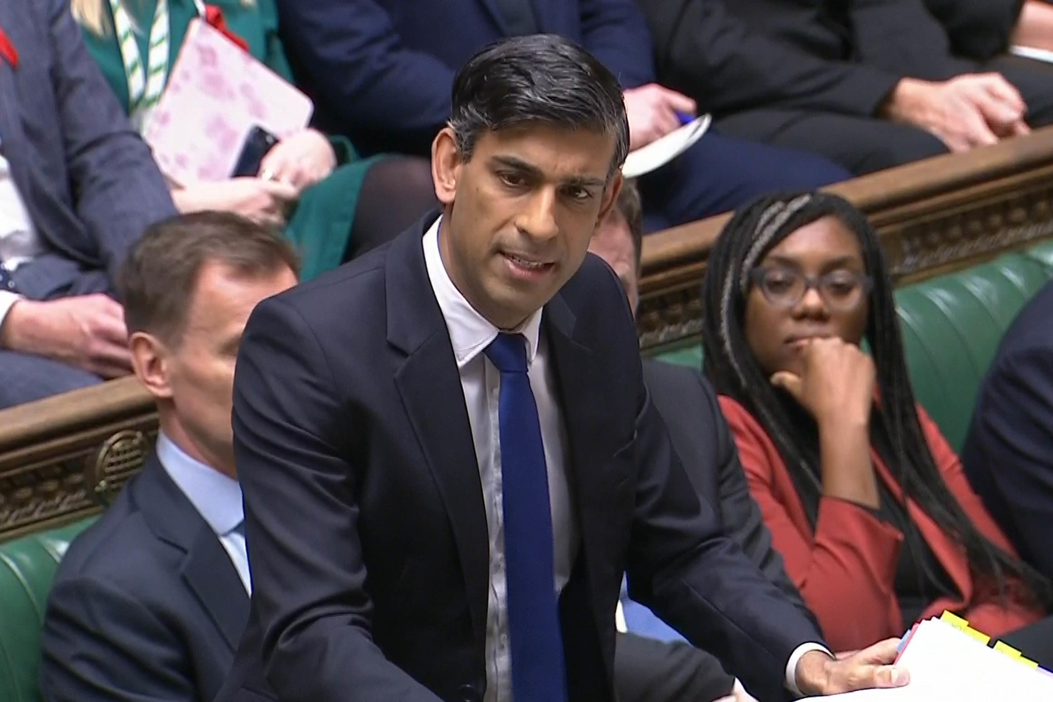 Prime Minister Rishi Sunak said the meeting was an attempt by his Greek counterpart to ‘relitigate issues of the past’ (House of Commons/PA)