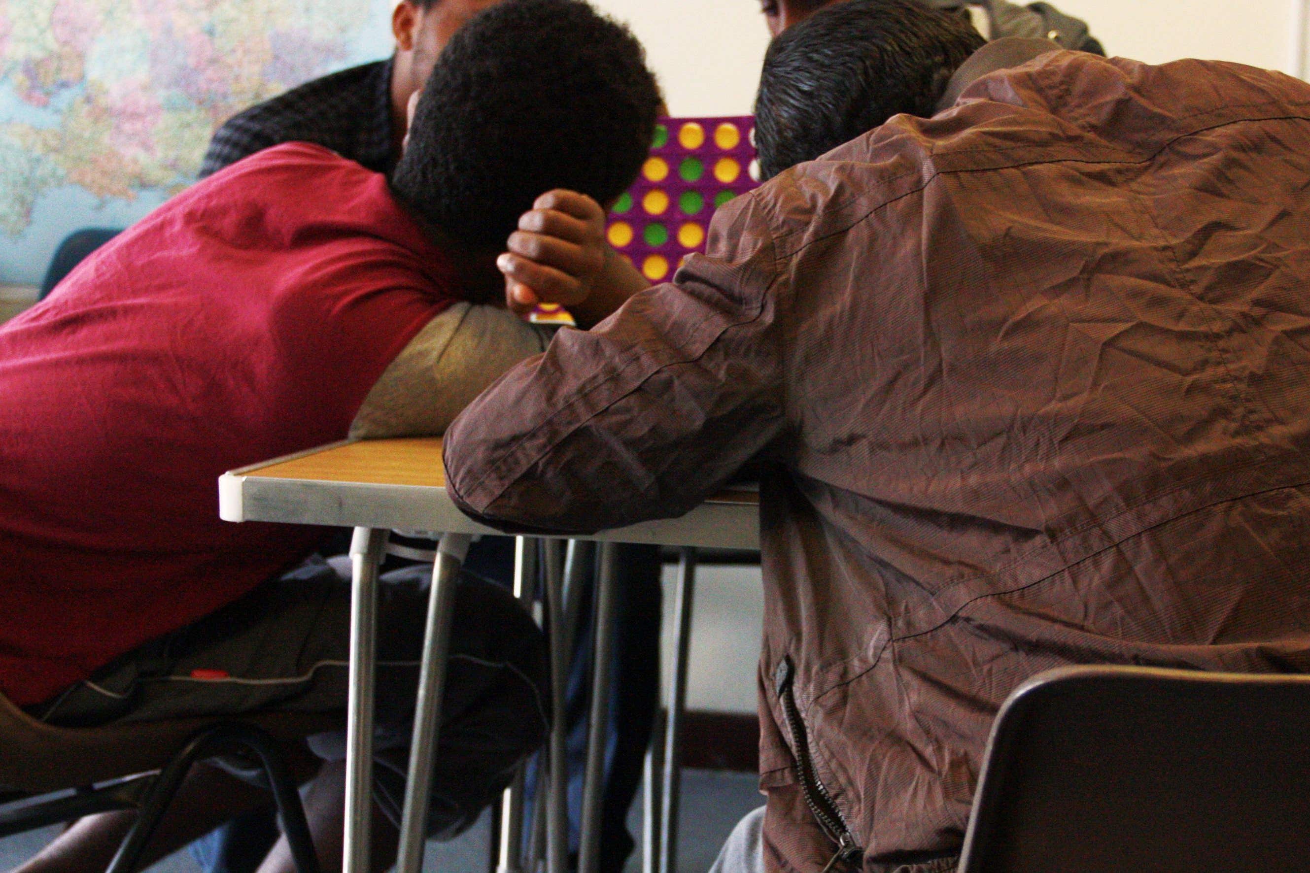 Unaccompanied asylum-seeking children at the Millbank reception centre in Ashford (Kent County Council/PA)