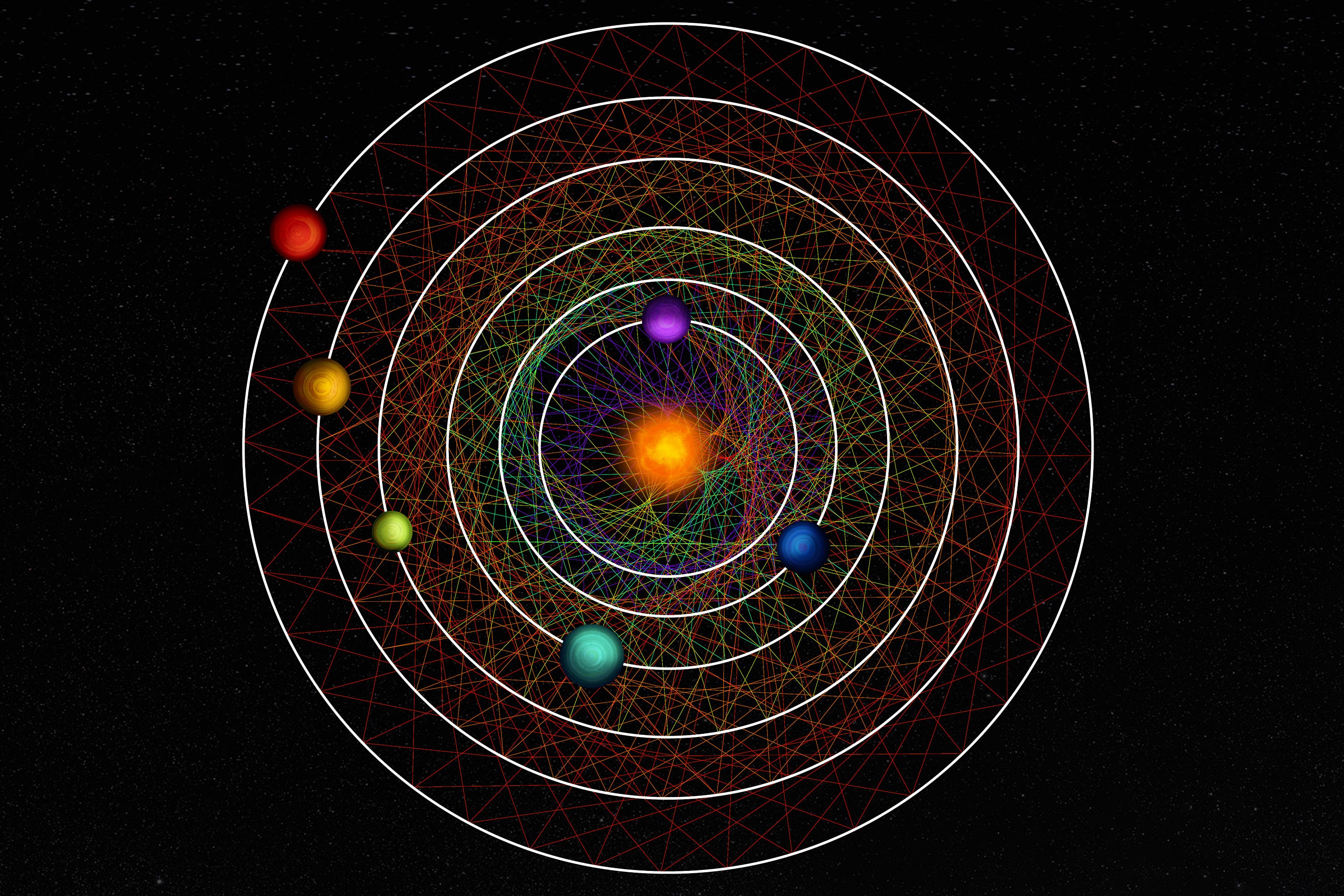 Astronomers have discovered a new six-planet system (Thibaut Roger/NCCR PlanetS/PA)