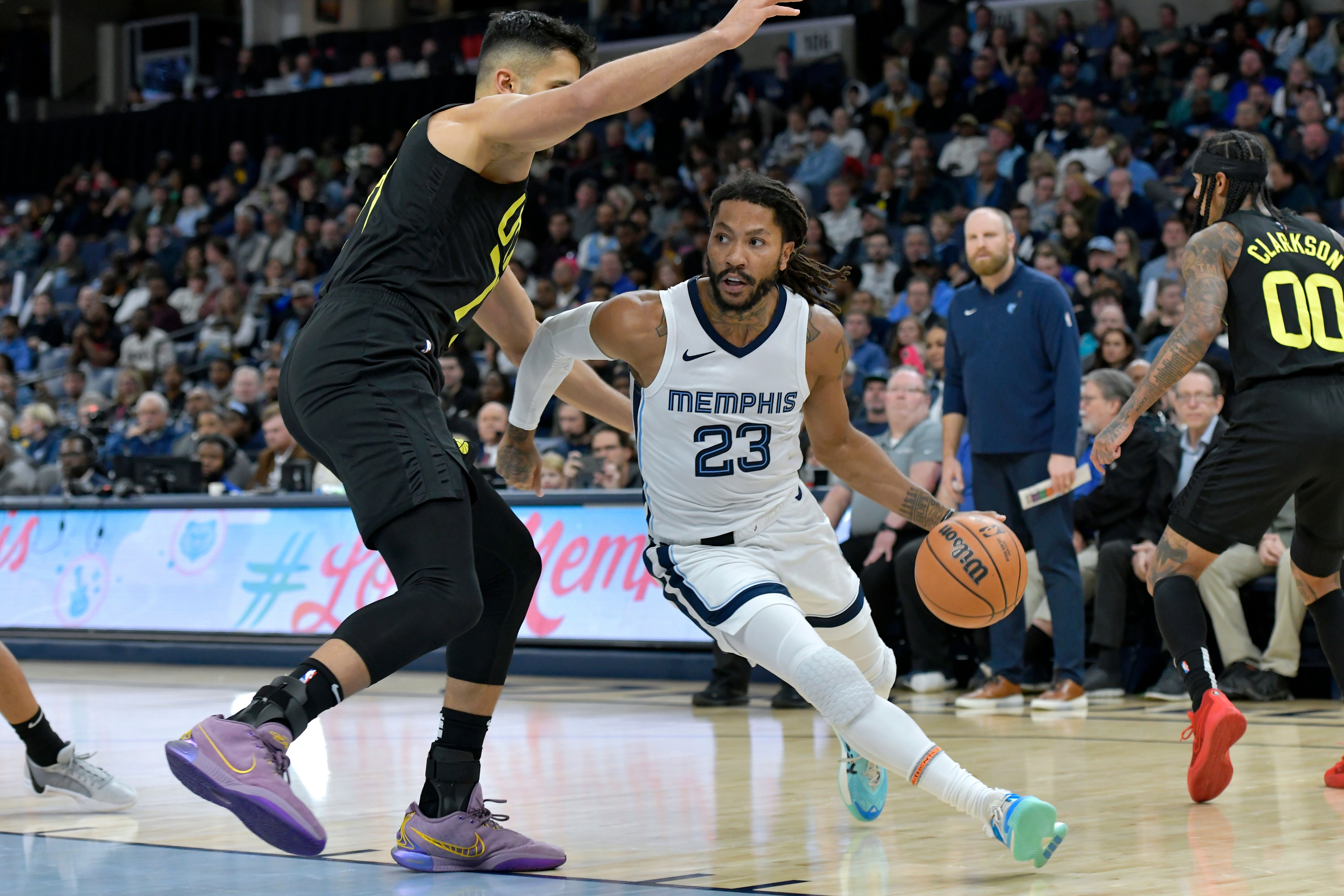 Derrick Rose concluded his NBA career with the Memphis Grizzlies