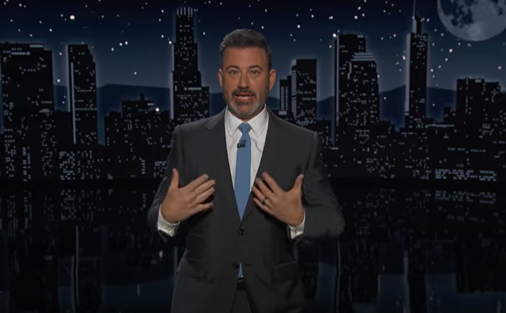 Kimmel joked that “insurrection” was a natural part of Trump’s post-election grieving process