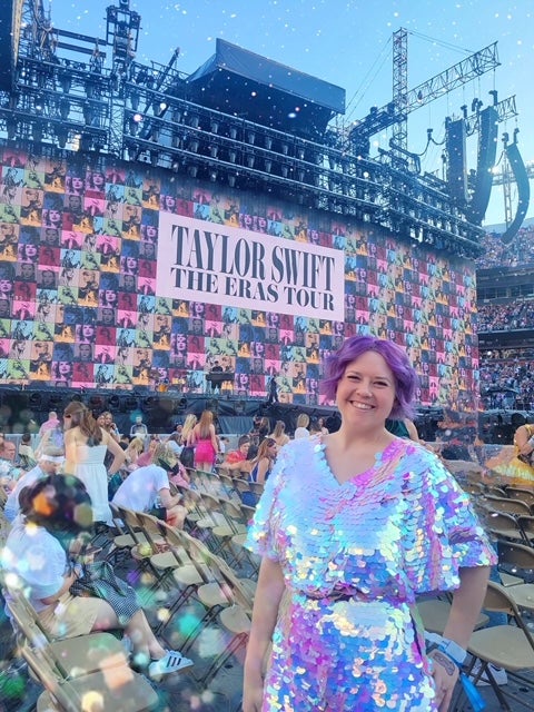 Abigail Rose King, 29, of Salt Lake City, has been ranked in the top .001% of Taylor Swift listeners by Spotify Wrapped for three years in a row