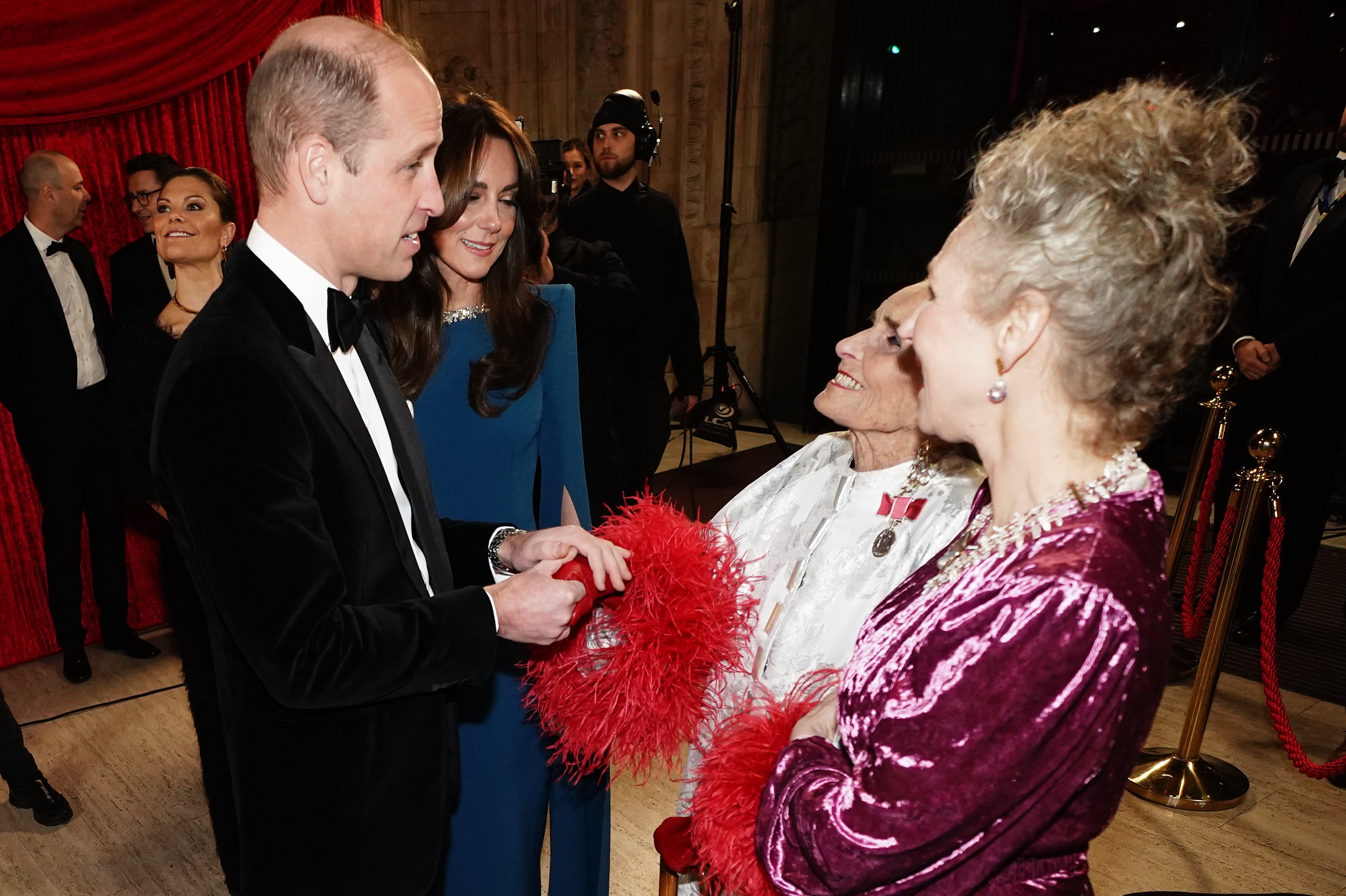 The pair met supermodel Daphne Selfe