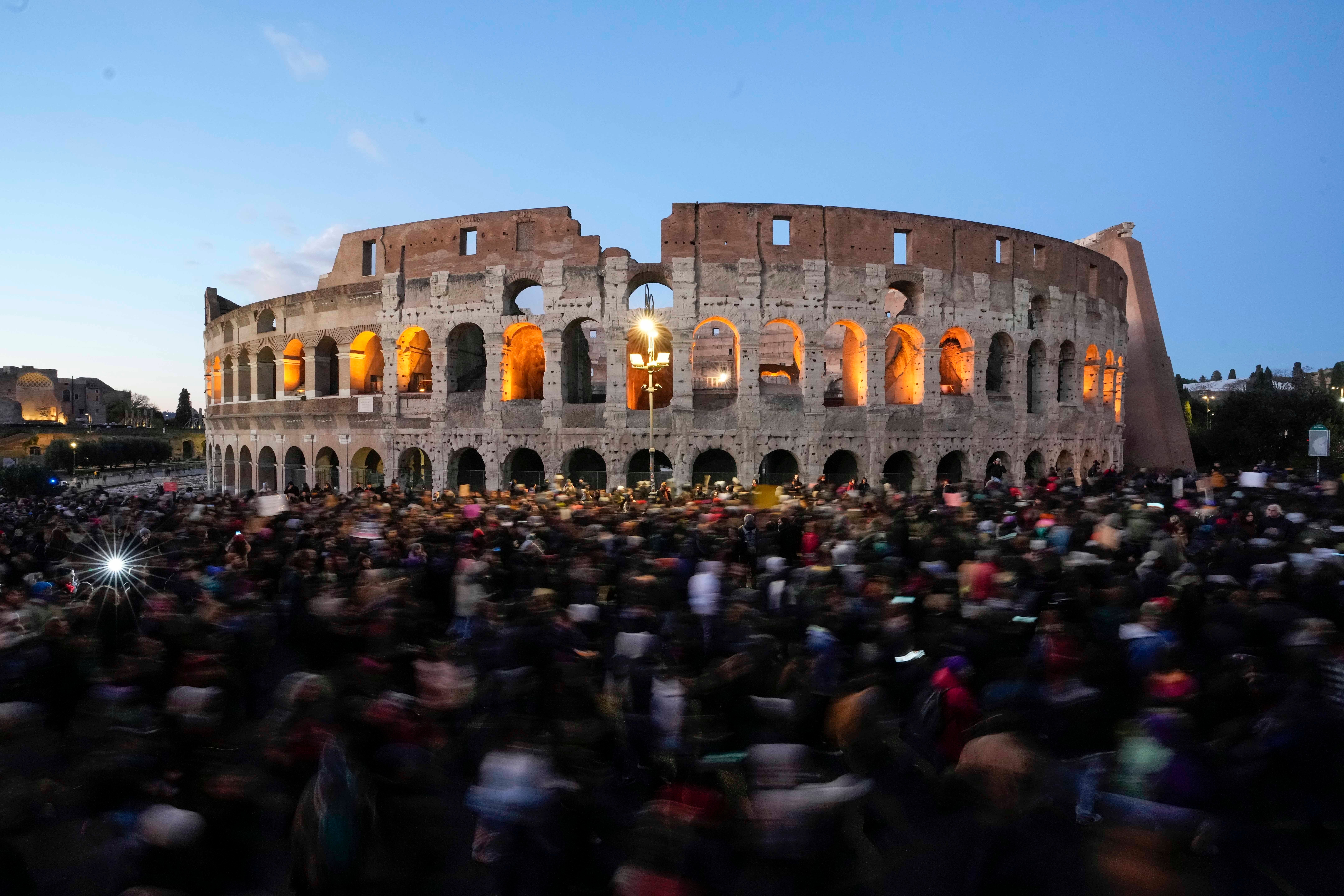 International Day for the Elimination of Violence Against Women in Rome, Italy