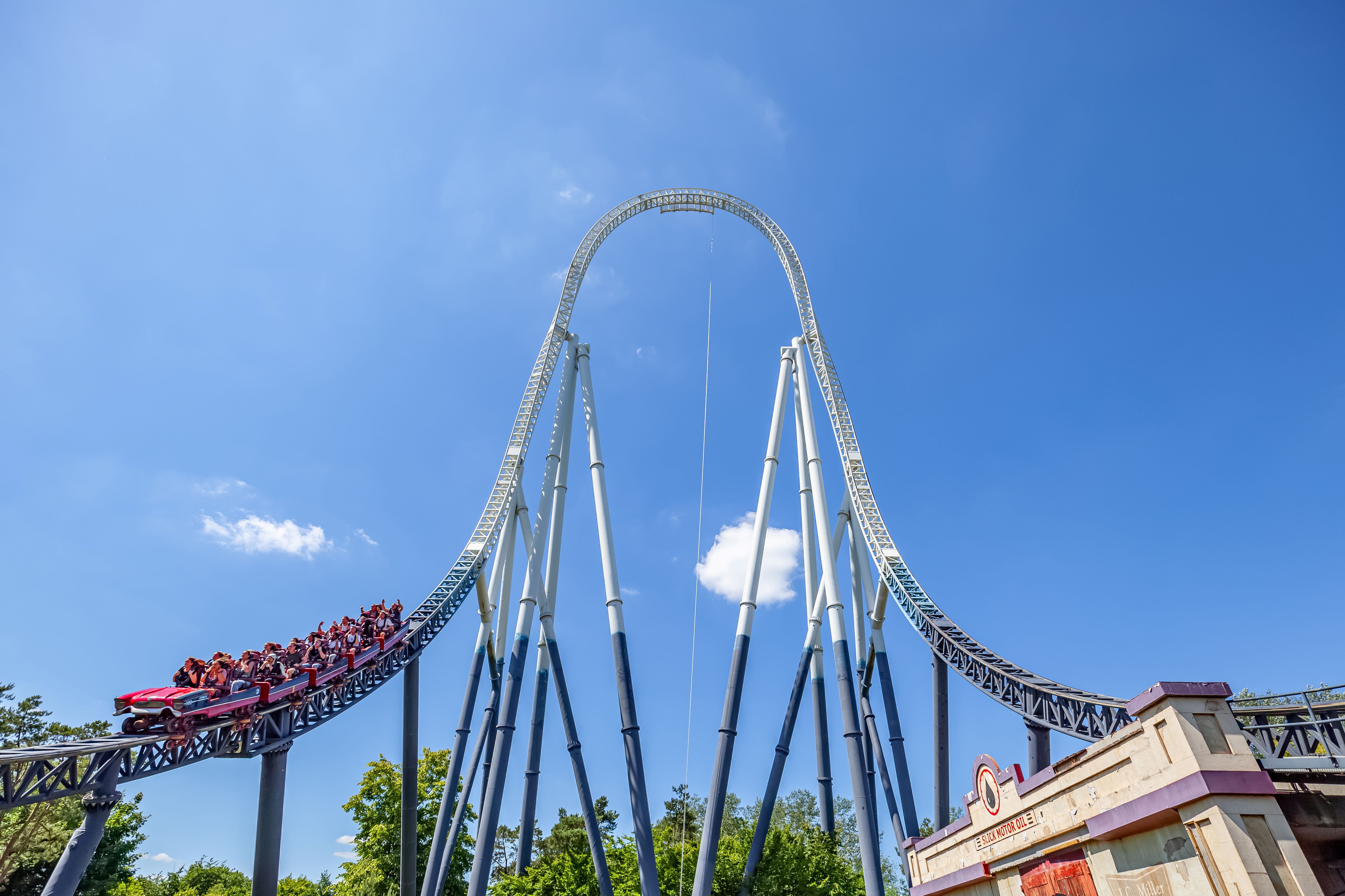 At 205ft high Stealth will now be the second tallest roller coaster in the park