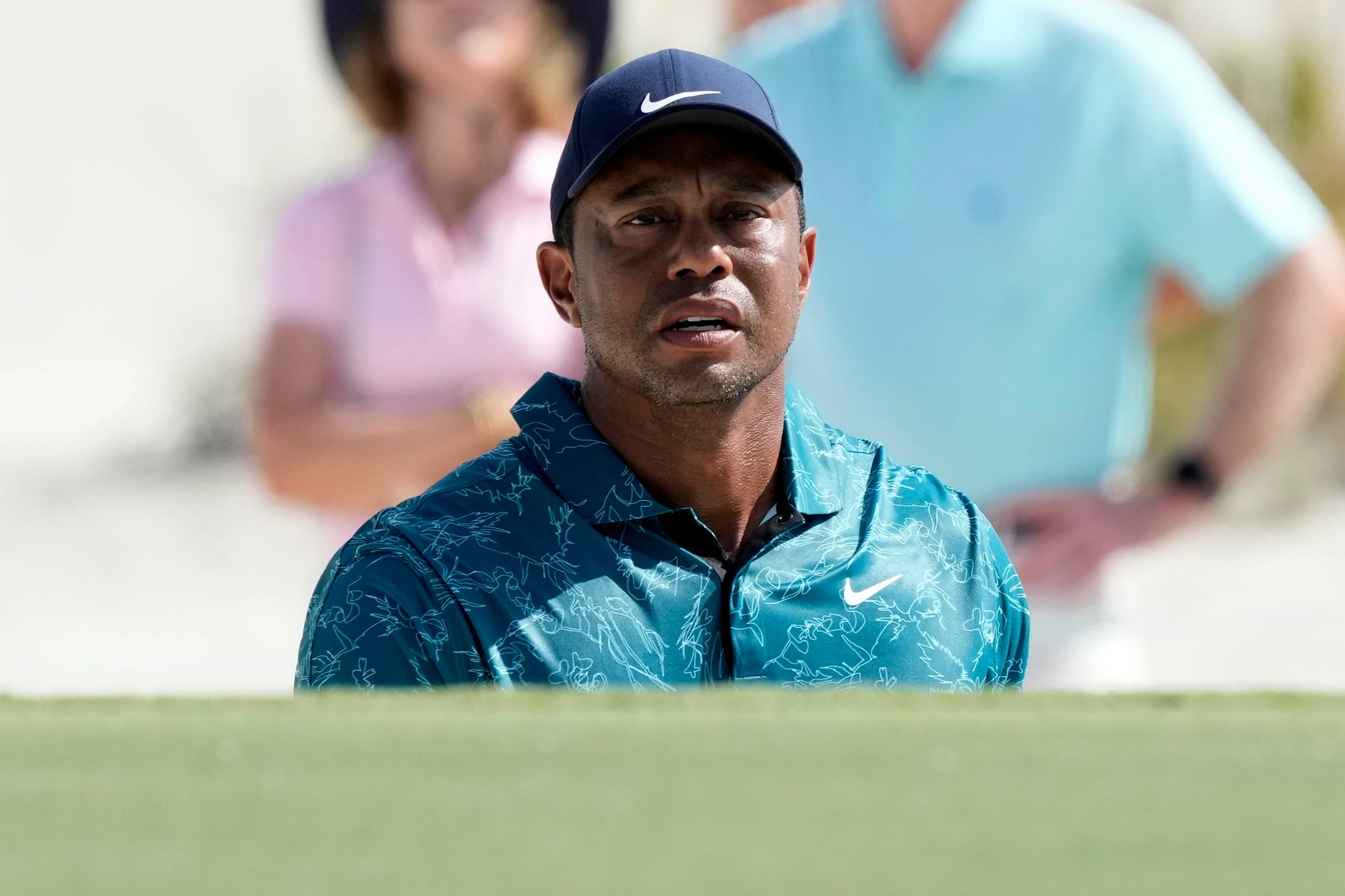 Tiger Woods in action on the second day of the Hero World Challenge (Fernando Llano/AP)