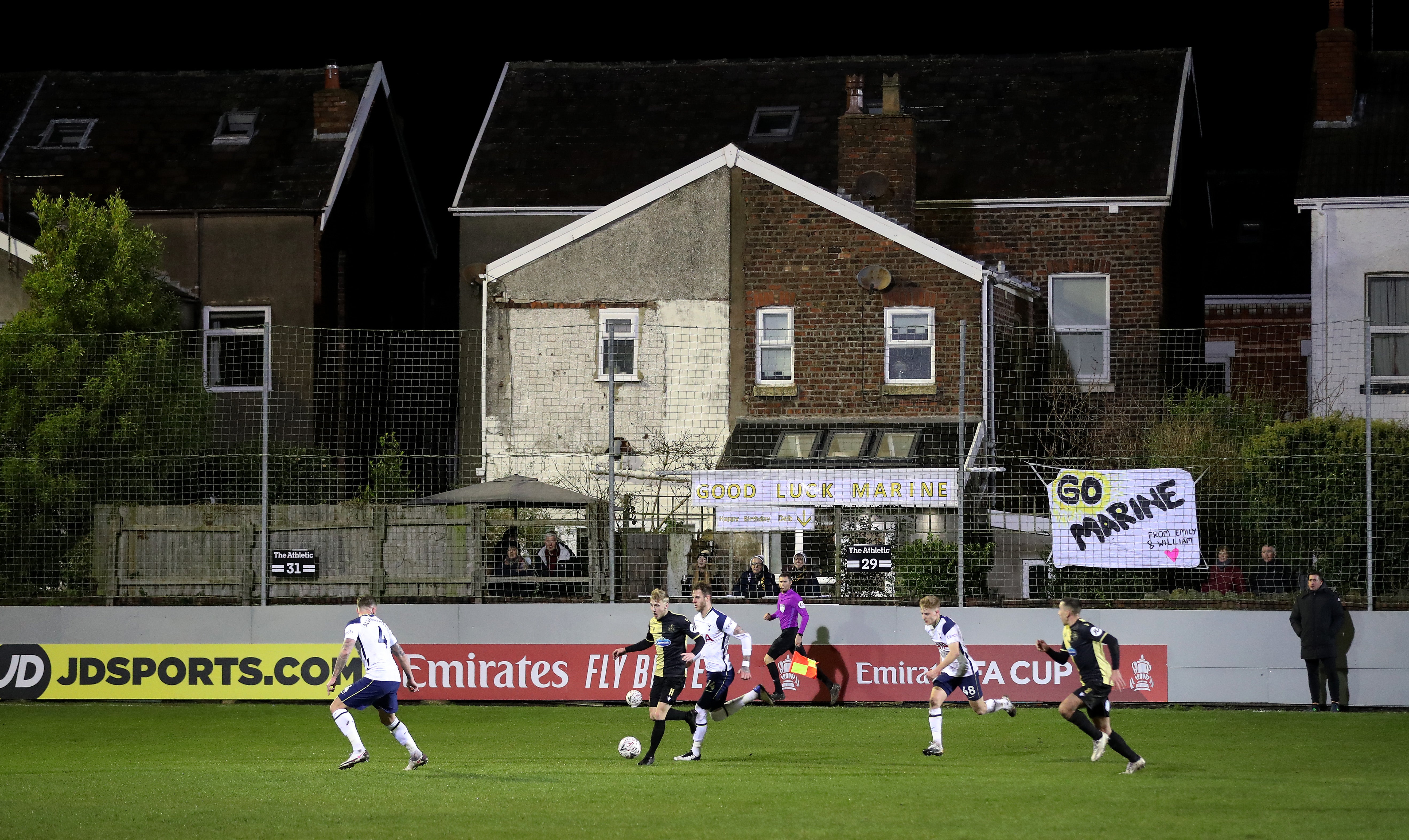 Rossett Park hosted Marine’s memorable third round tie against Tottenham Hotspur