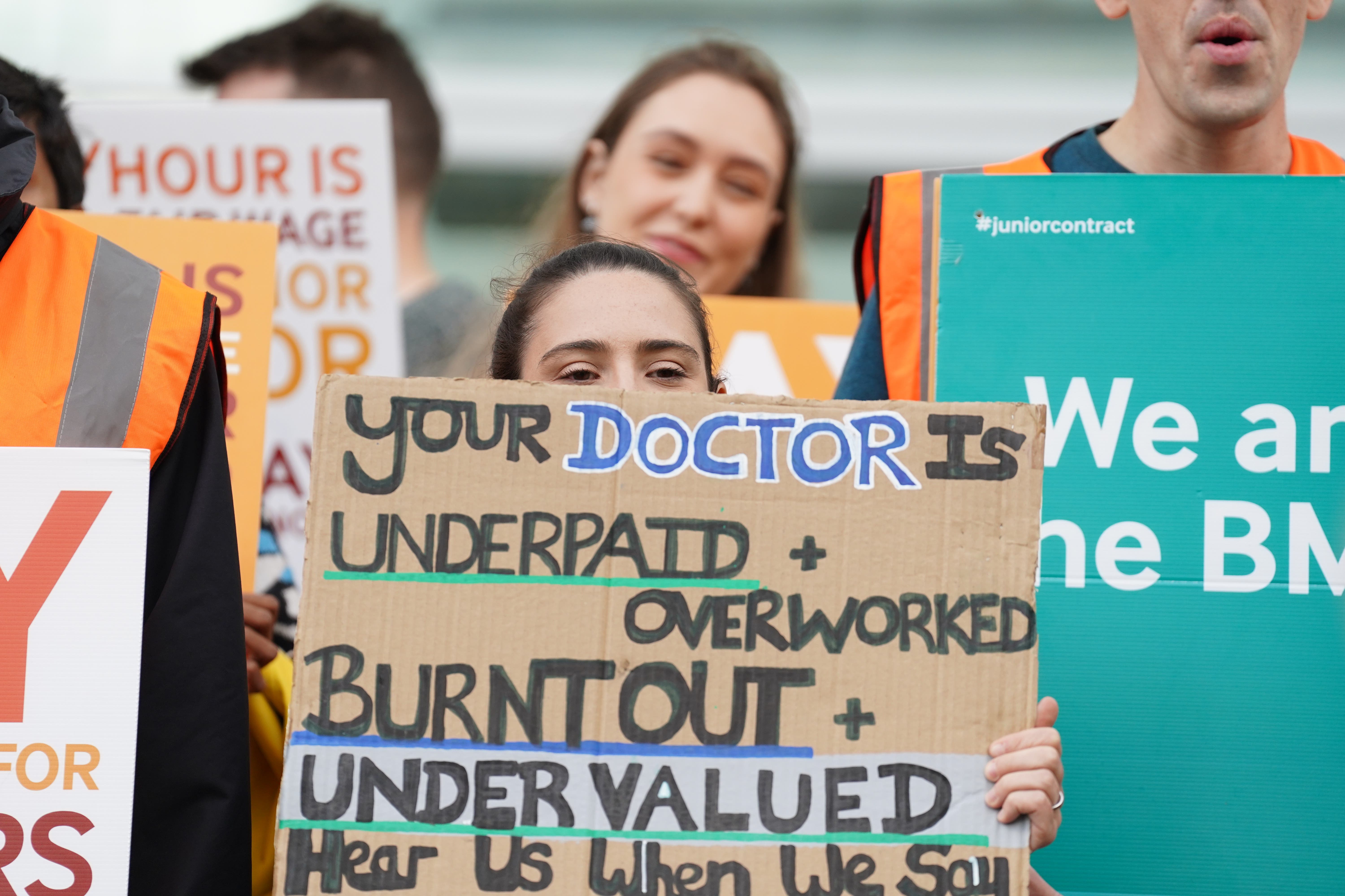 The Health Secretary has spoken of her respect for striking junior doctors ahead of fresh pay talks (PA)