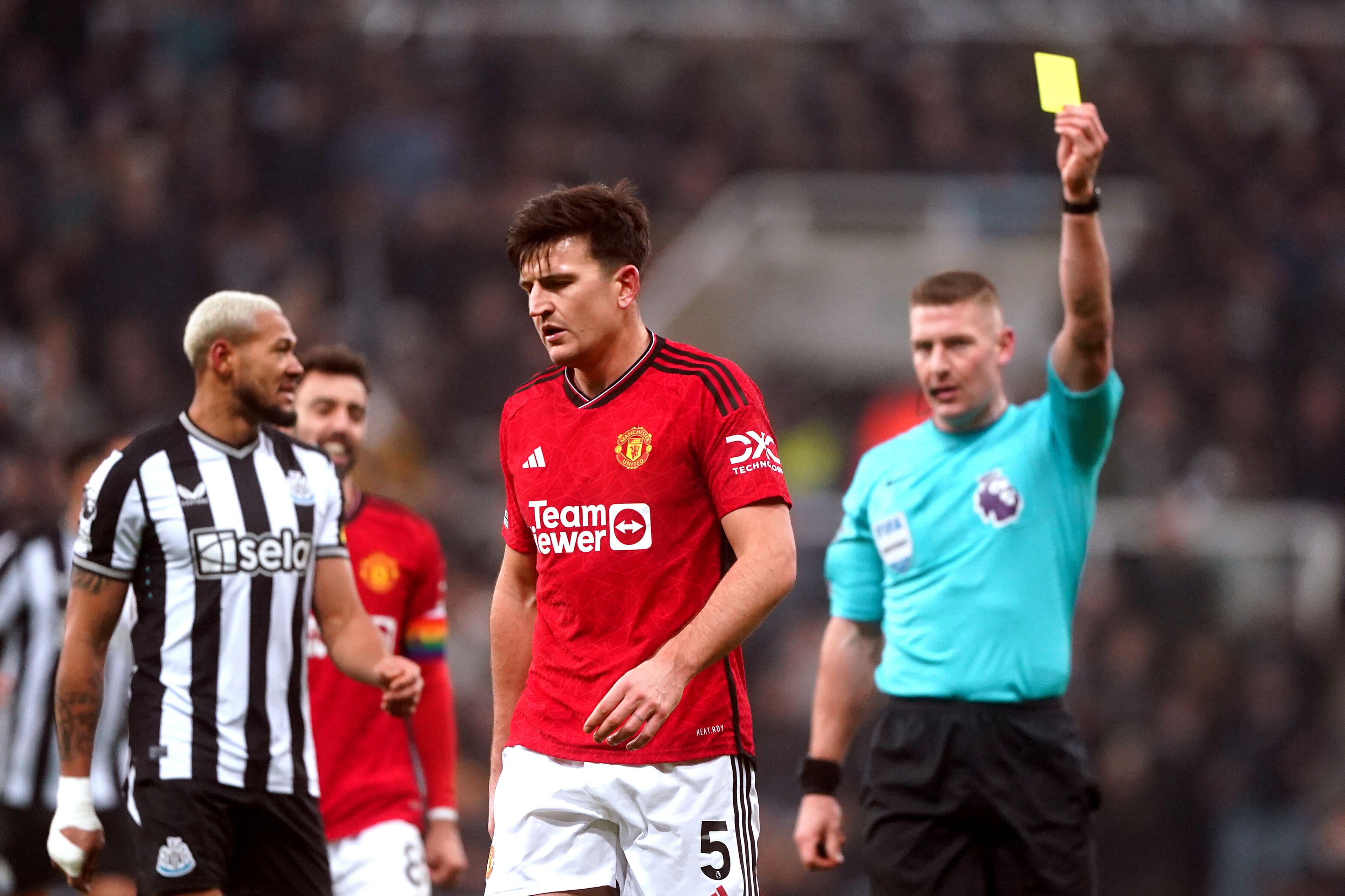 Defender Harry Maguire has admitted Manchester United deserved to lose at Newcastle (Owen Humphreys/PA)