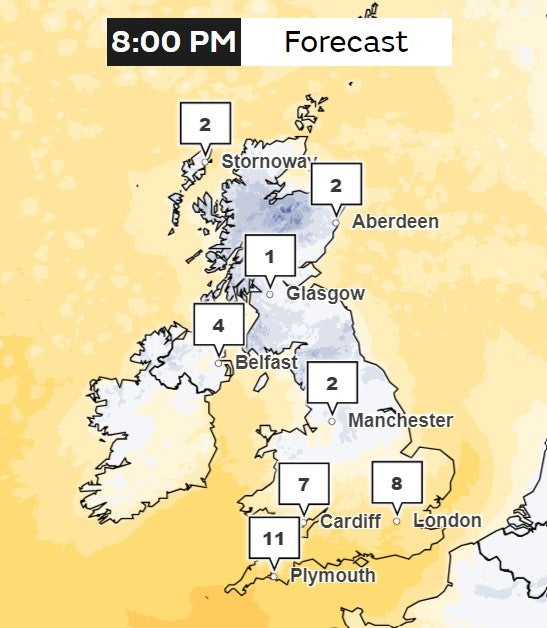 Sunday night temperatures will remain cold after a brutal weekend