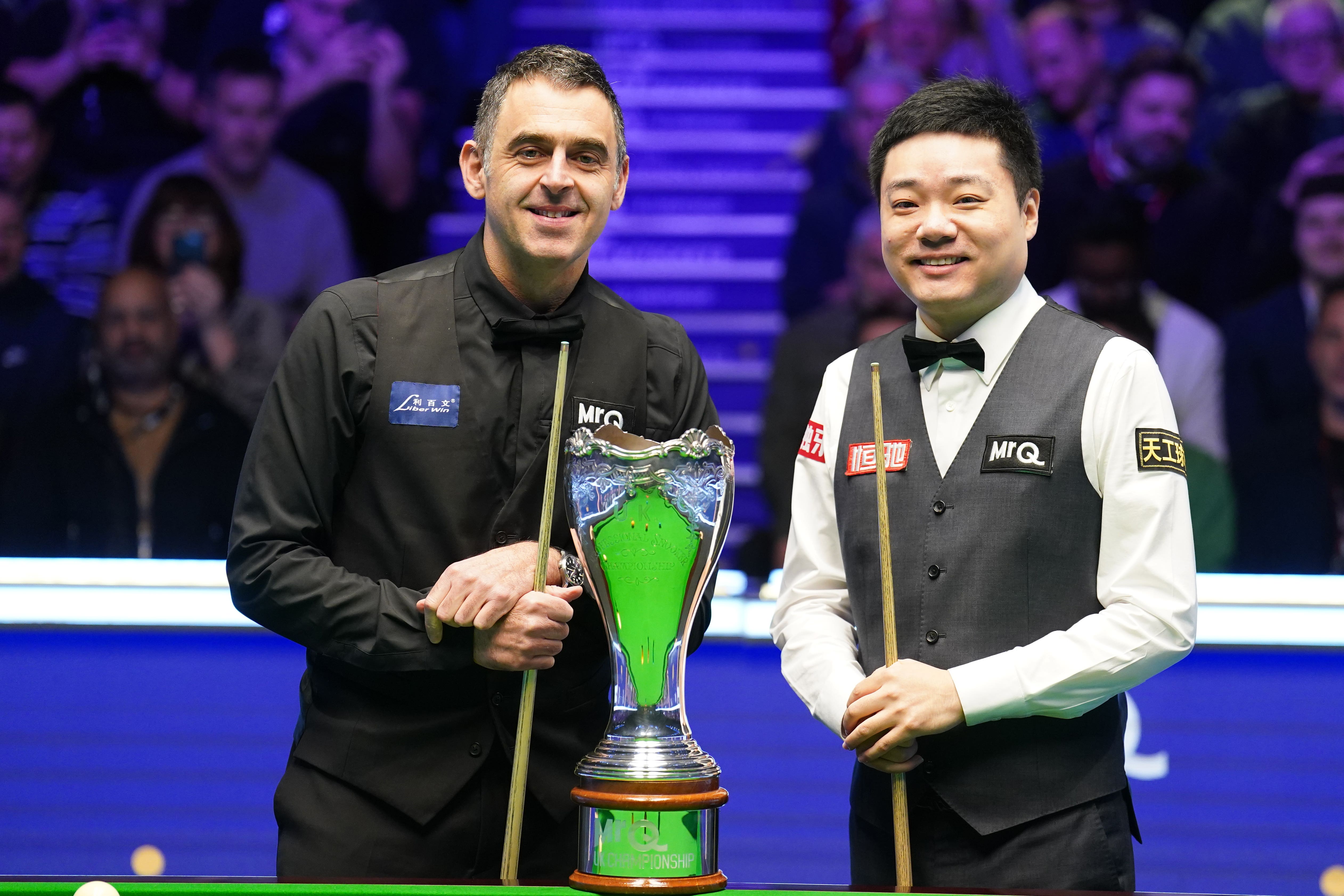 Ding Junhui fought back to level after the first session of the UK Championship final in York (Mike Egerton/PA)