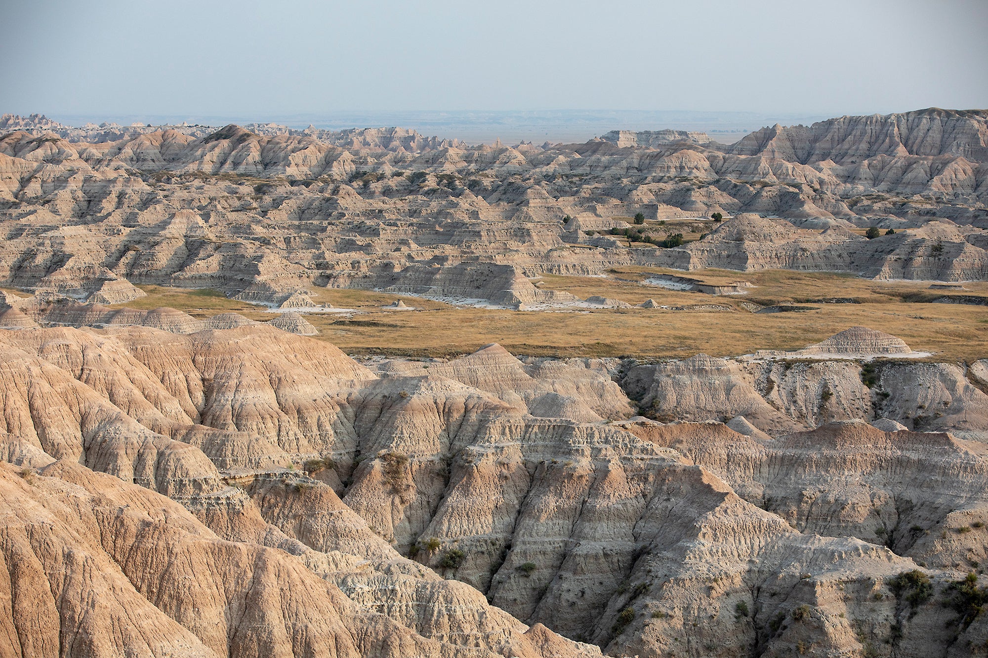 Portions of Badlands National Park, approximately 75 miles from Mount Rushmore, came under the EPA’s red zone