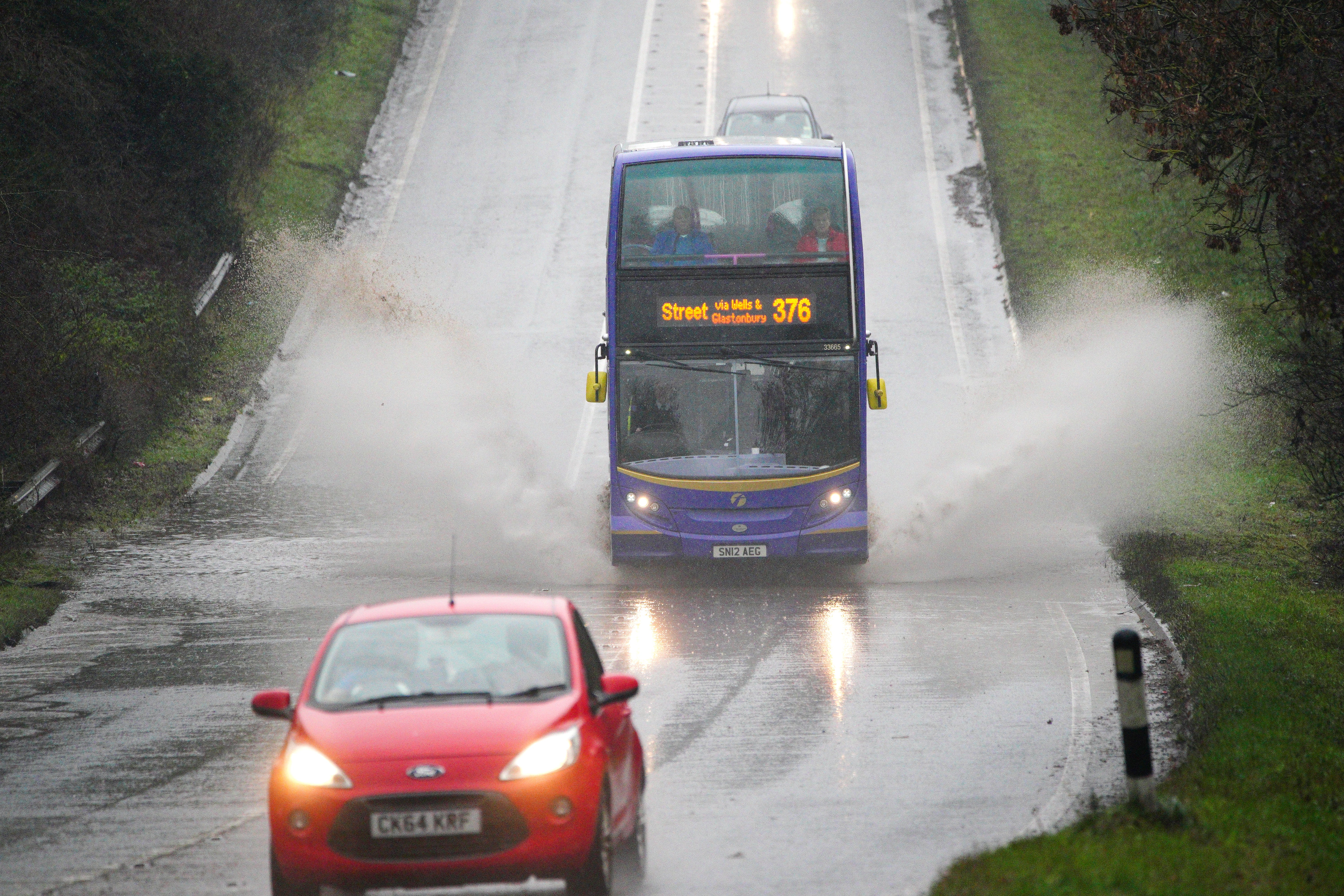 The UK’s cold weather is expected to turn into rain and wintry showers in the coming days