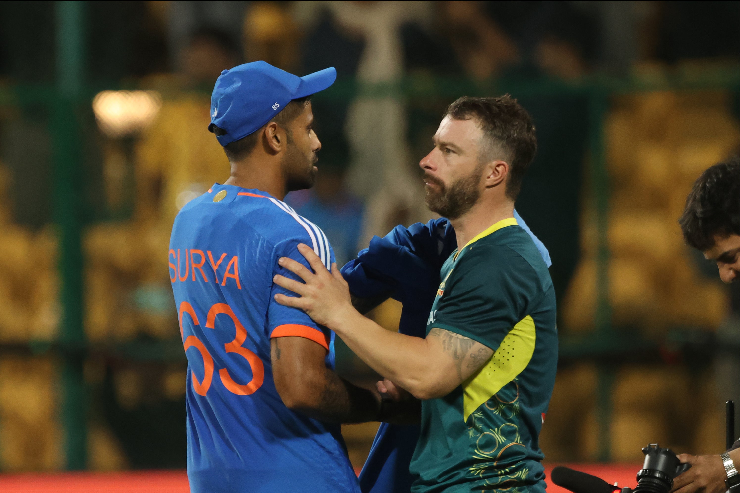 Suryakumar Yadav (left) captained India to a 4-1 series victory