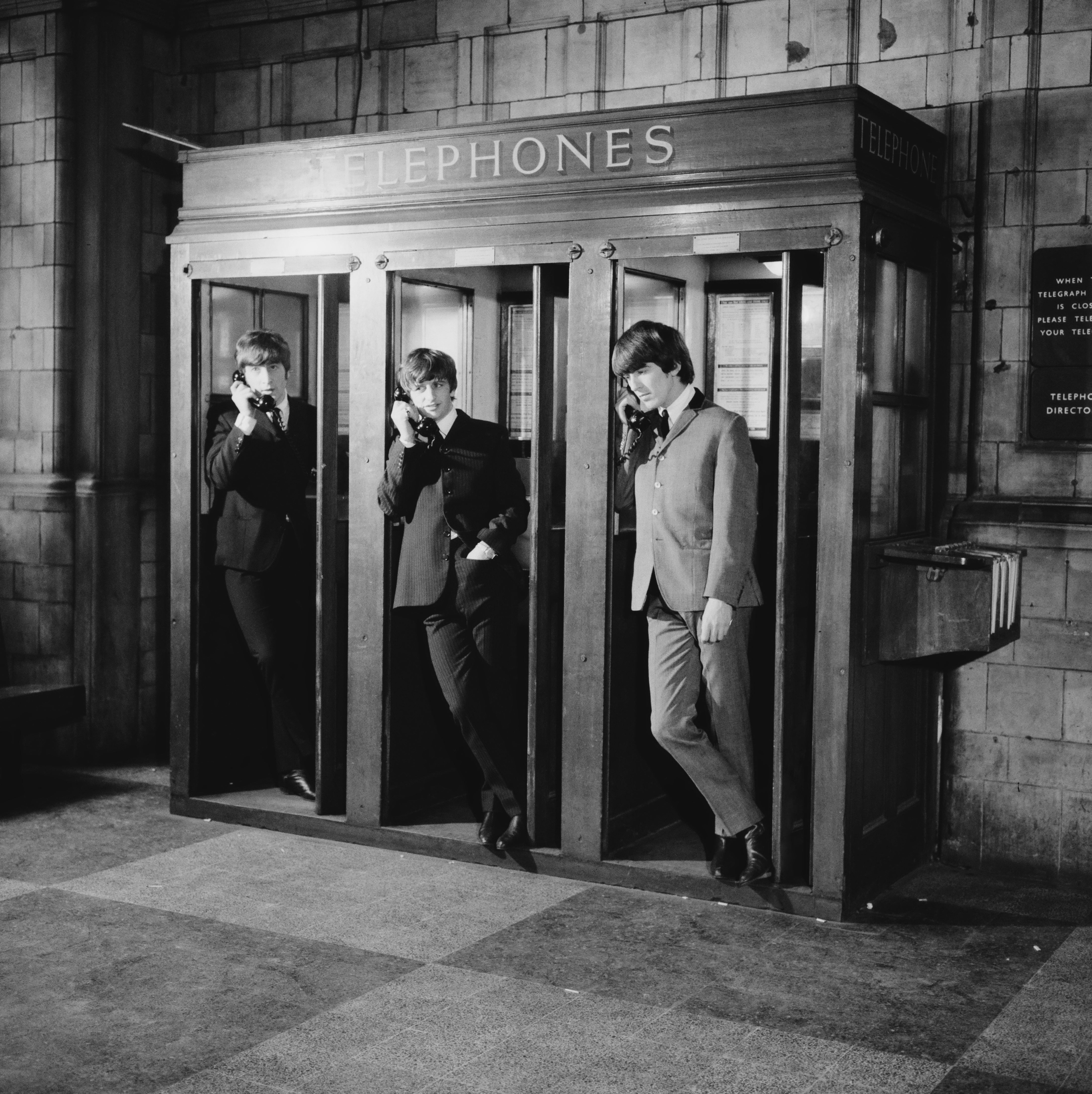 Amid the solemnity, a lot of people seemed to forget that Lennon and his fellow Beatles were a lot of fun. Lennon, Starr and Harrison are seen during the filming of ‘A Hard Day’s Night’ in 1964