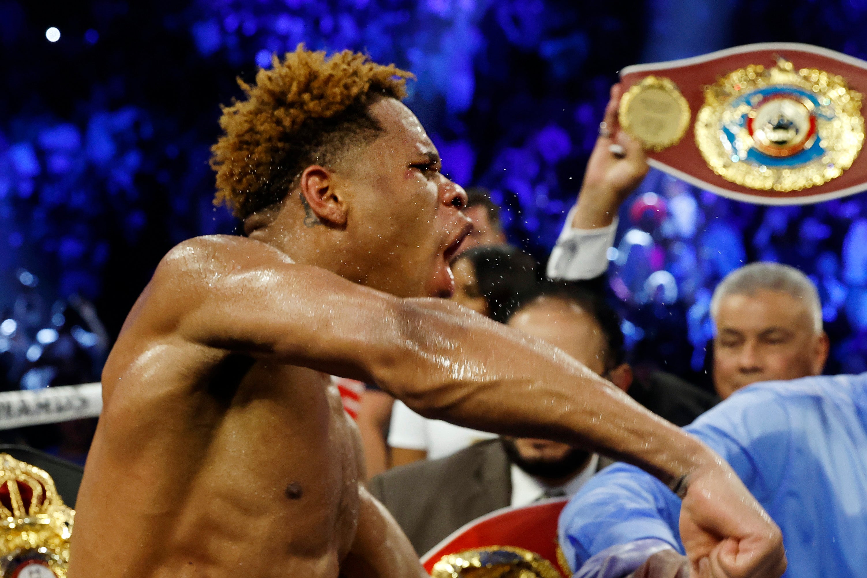 Devin Haney after his narrow win against Vasiliy Lomachenko