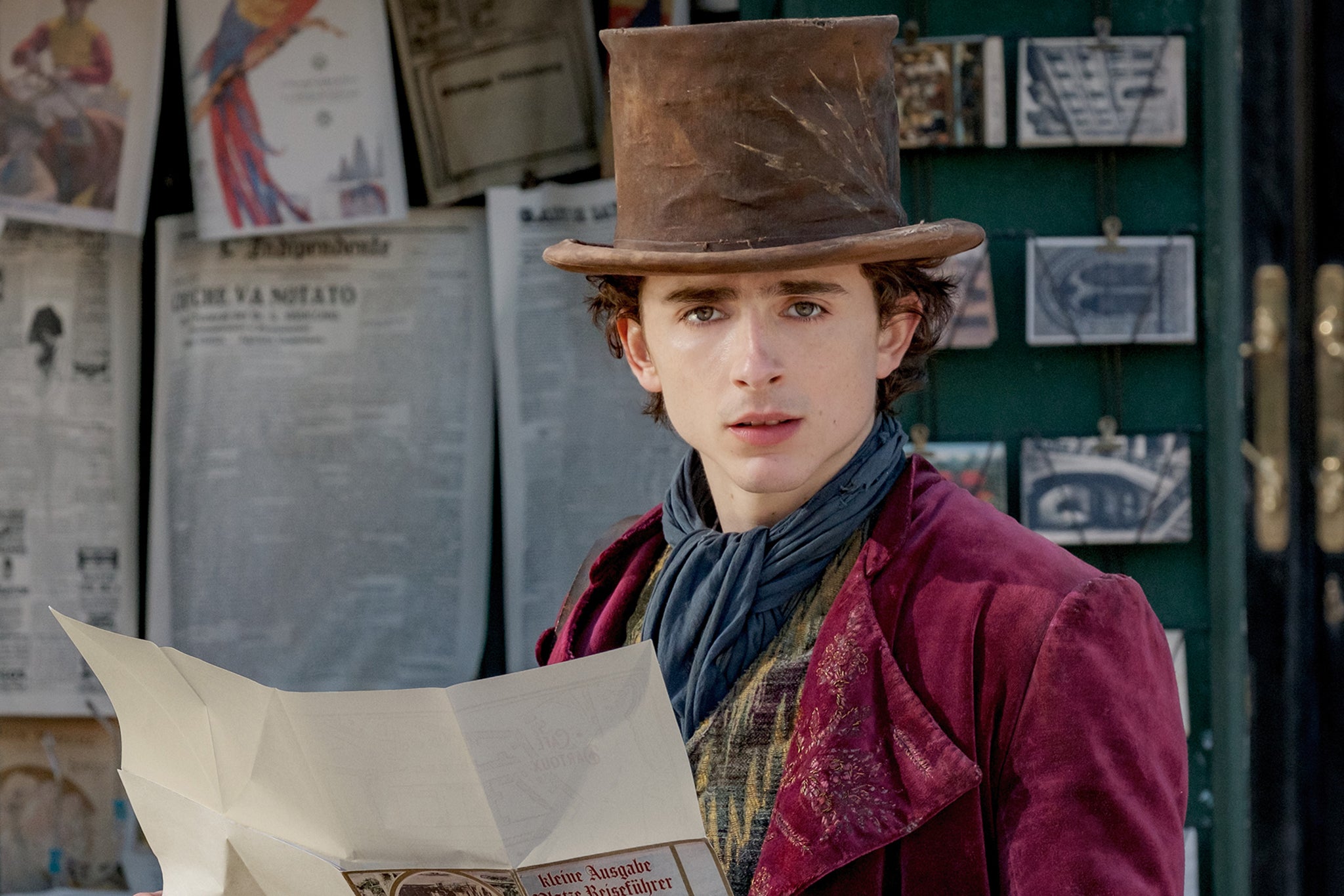 Timothée Chalamet in ‘Wonka'