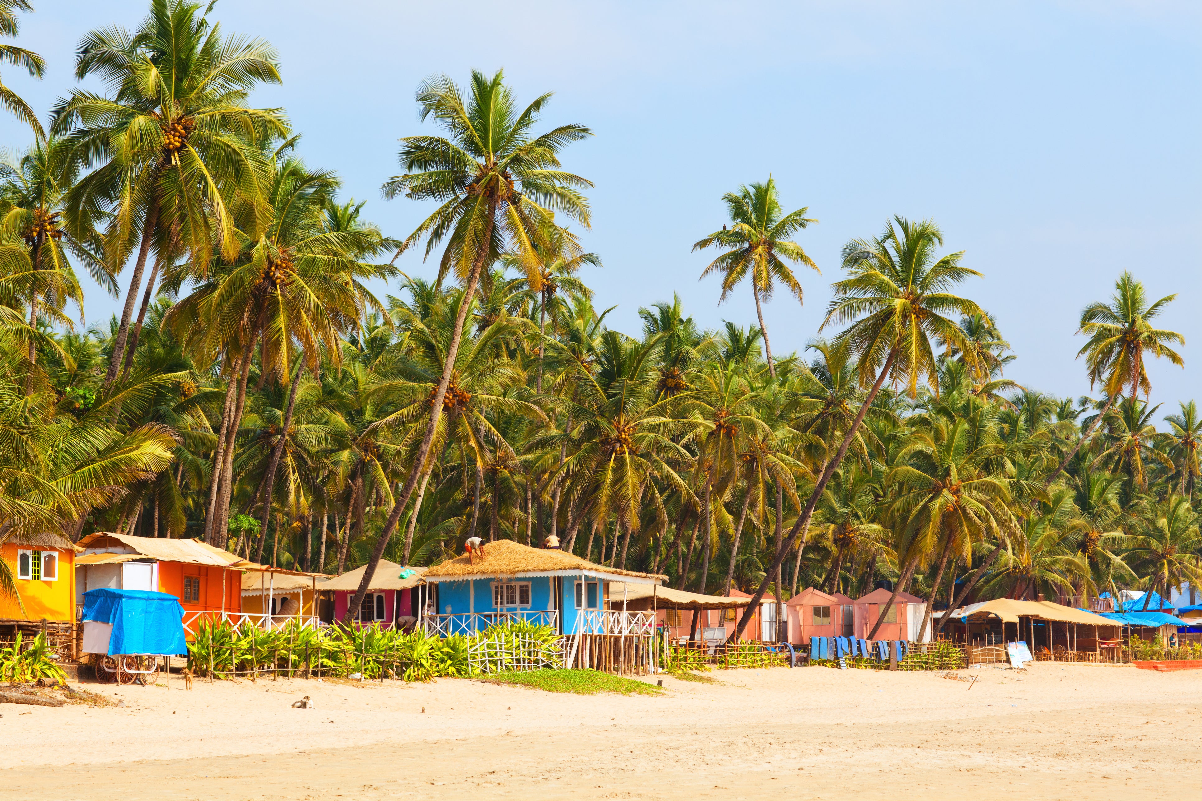 Palolem beach in Goa, India