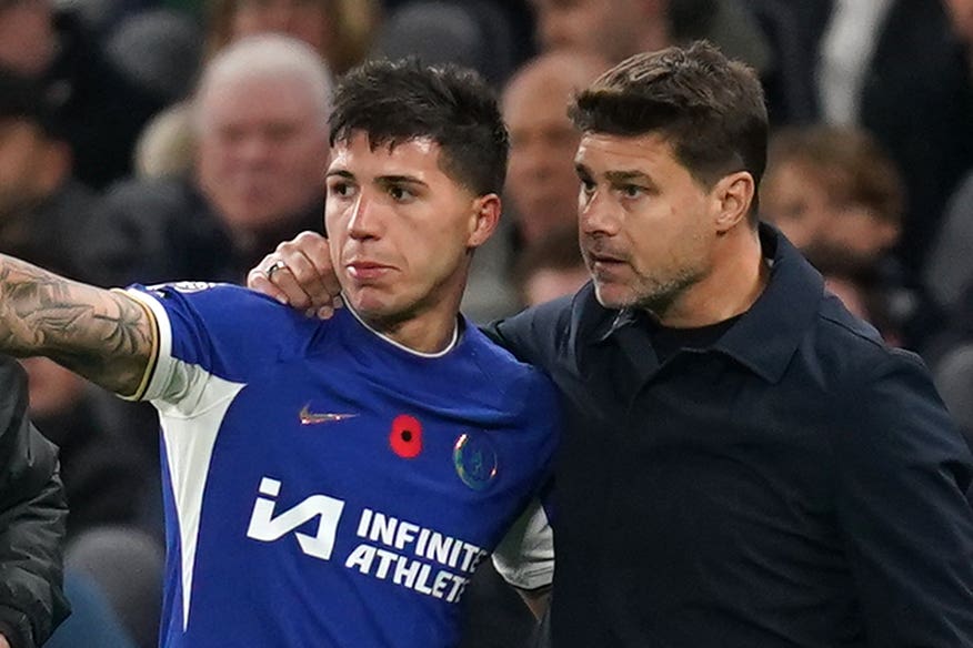 Mauricio Pochettino believes Enzo Fernandez will take confidence from finally scoring his first Premier League goals (John Walton/PA)