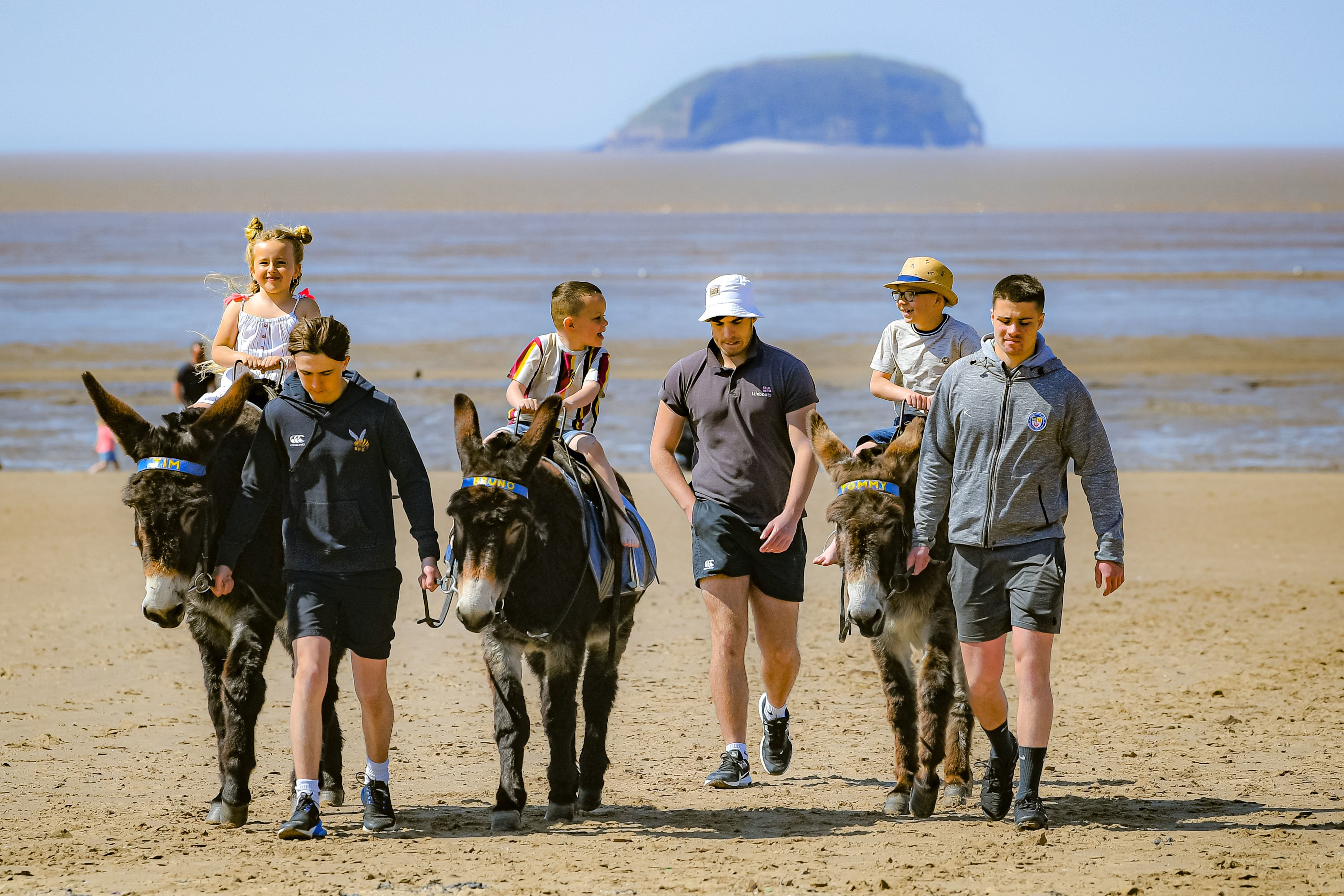 Donkey rides are popular on Weston’s beach where swimming is advised against due to the poor quality of bathing water