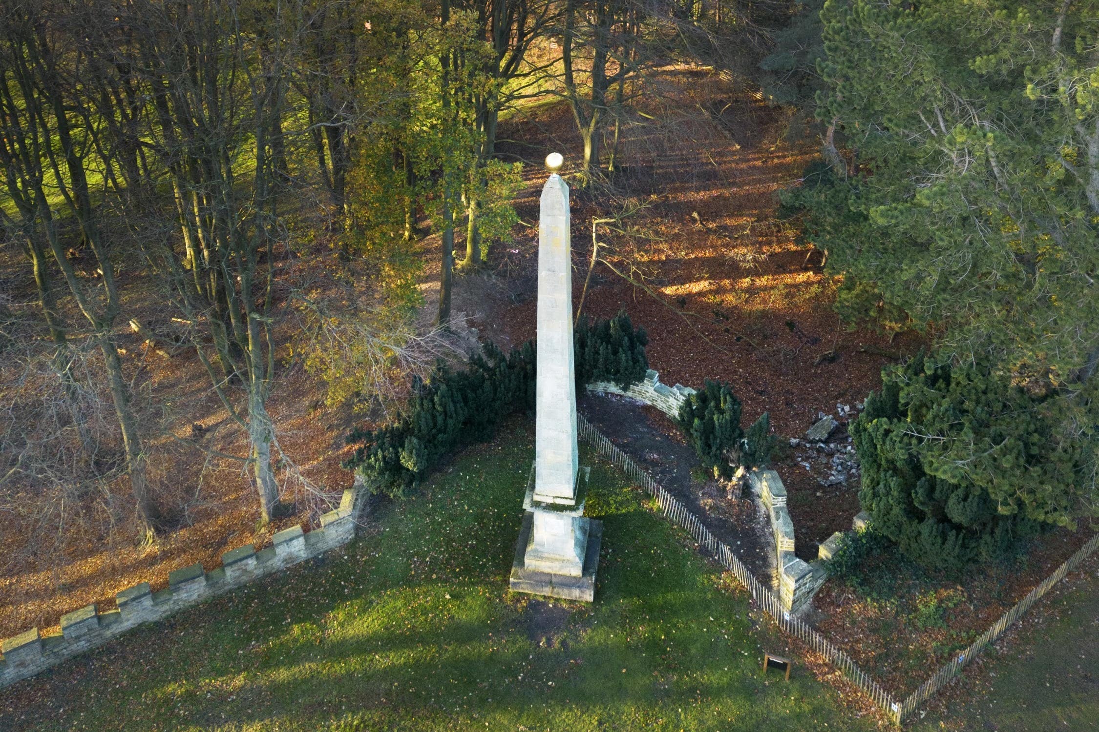 The Sun Monument at Wentworth Castle Gardens, Yorkshire (Alun Bull/Historic England Archive/PA)