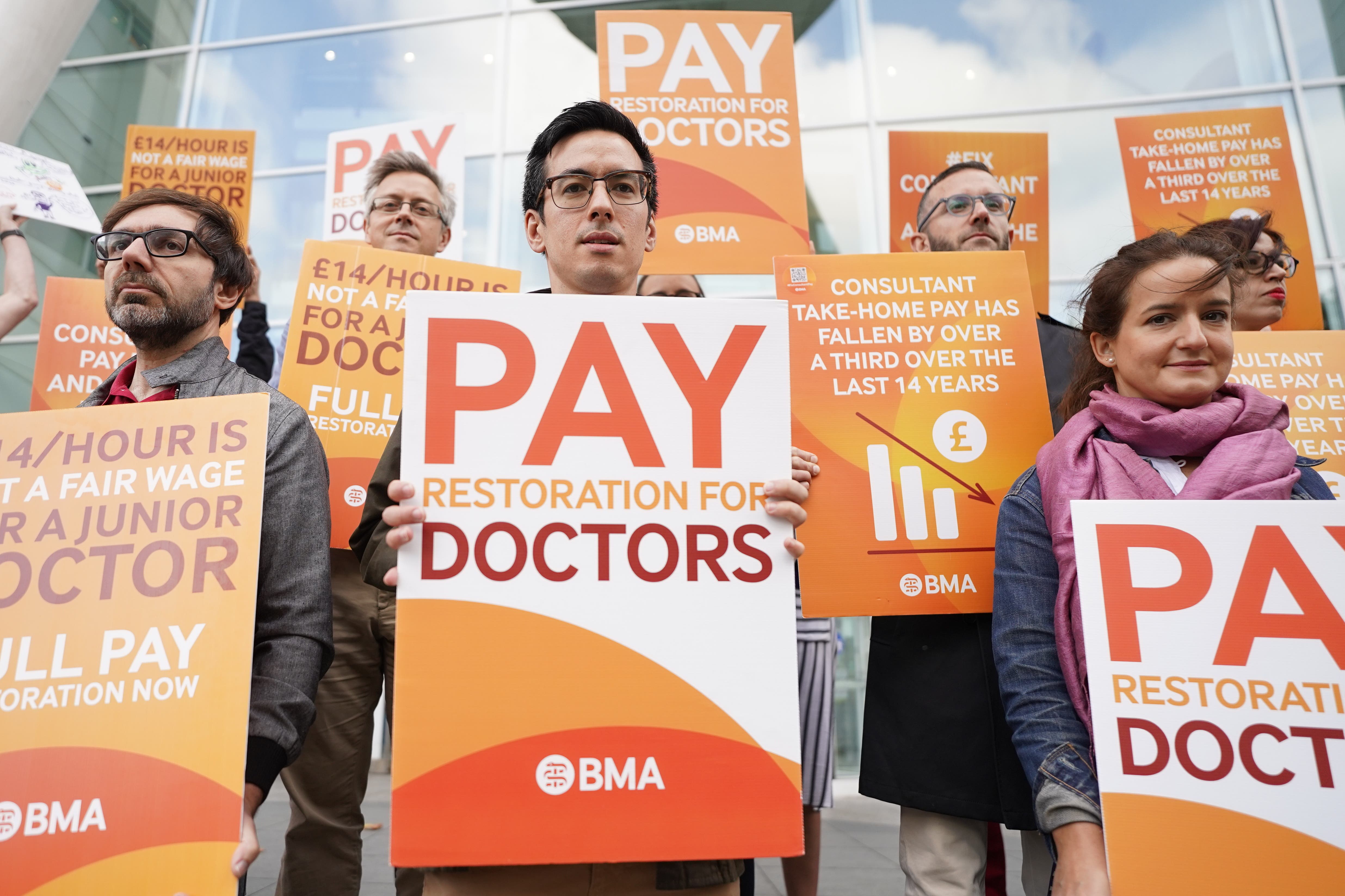 Junior doctors in England are to stage the longest strike in NHS history after talks between their union and the Government broke down (Stefan Rousseau/PA)