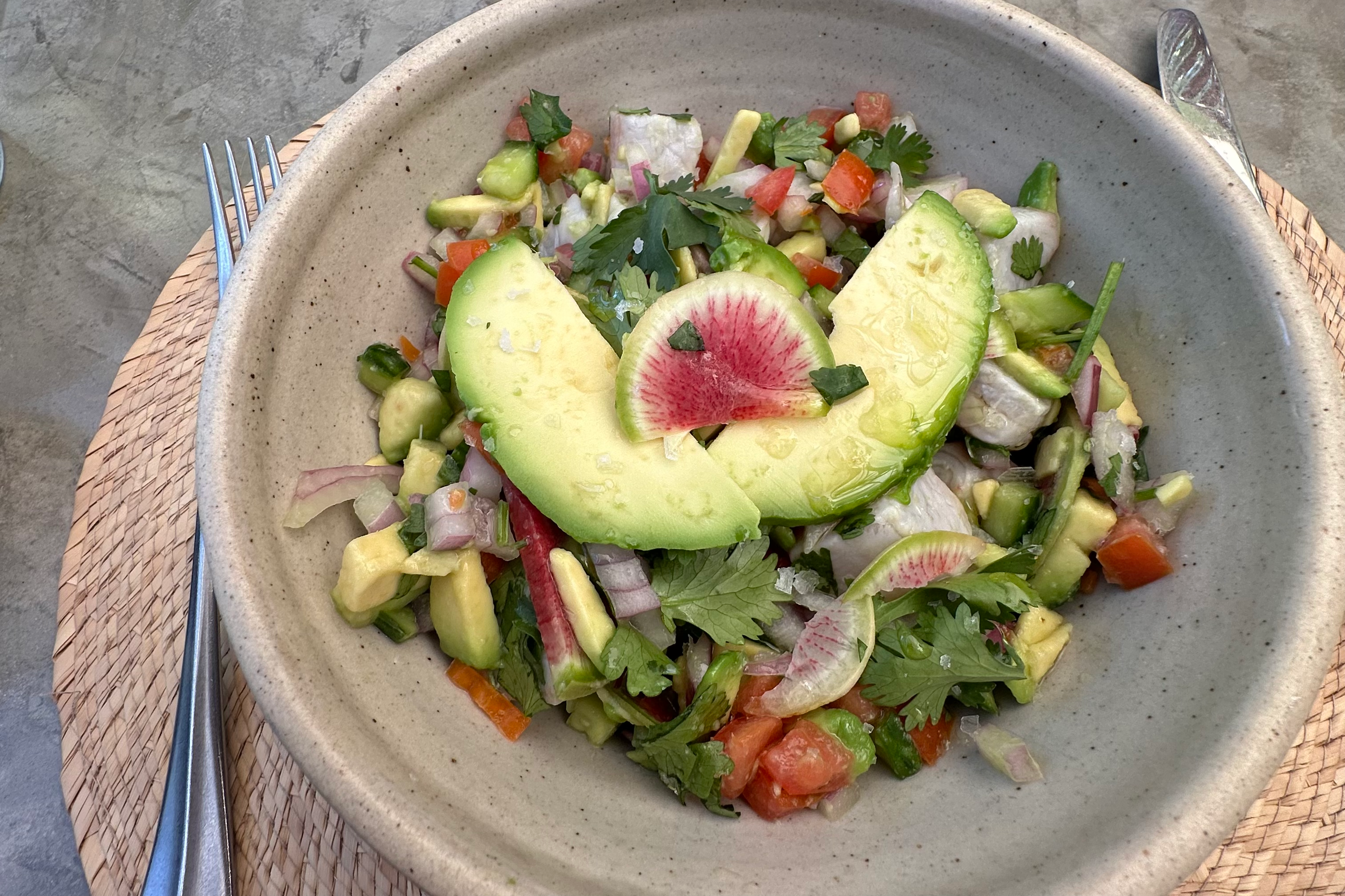 We learned how to prepare Mexican ceviche