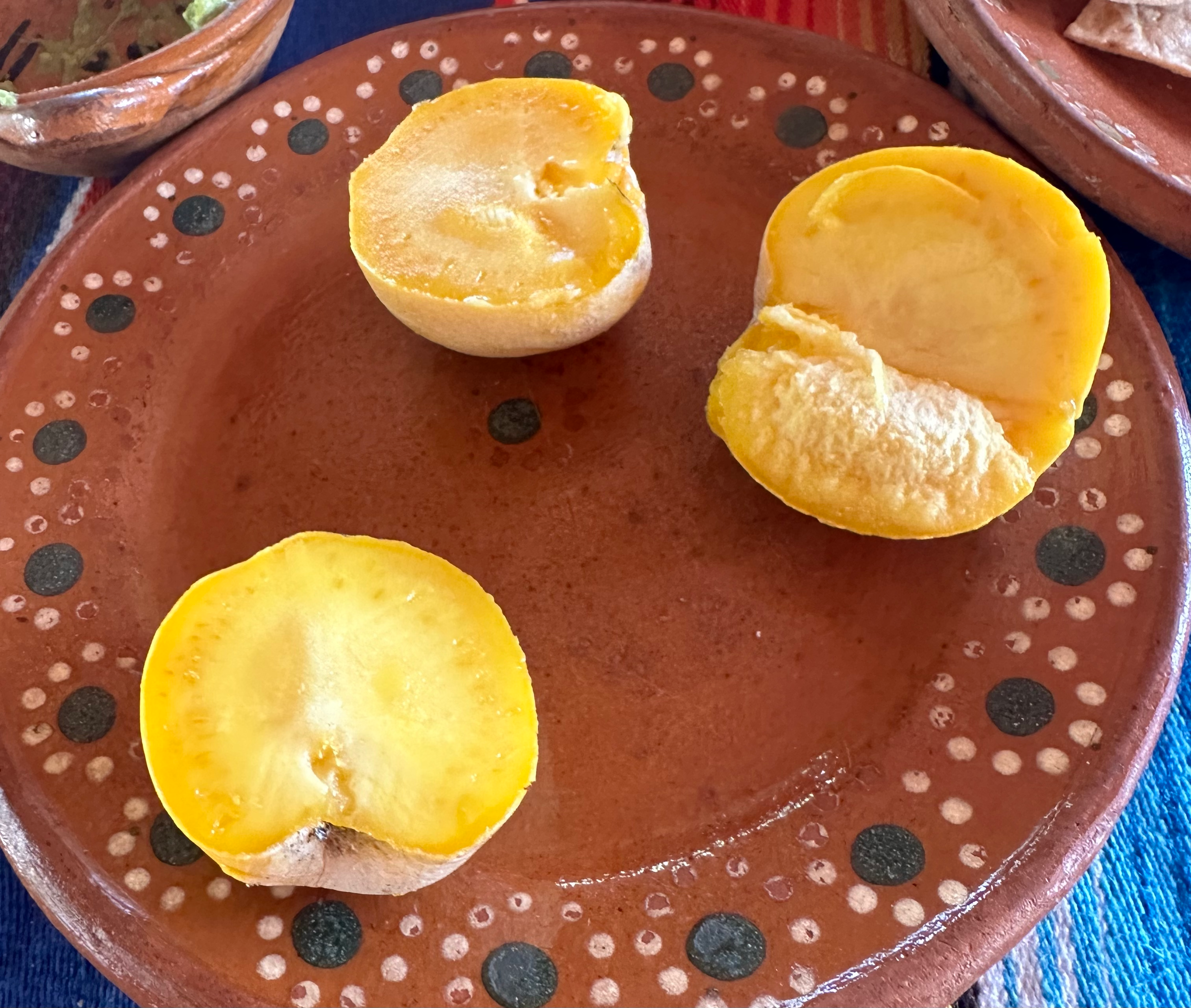 A dessert of fruit at Los Agaves