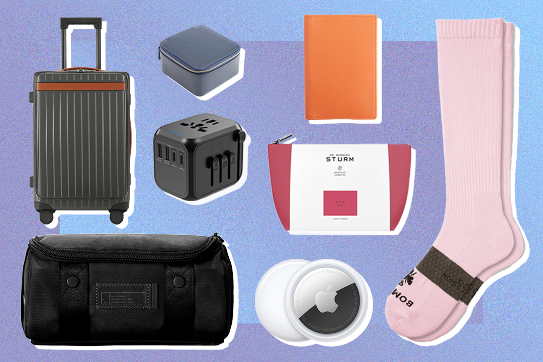 Airtag trackers, compression socks and travel skincare will be just the ticket