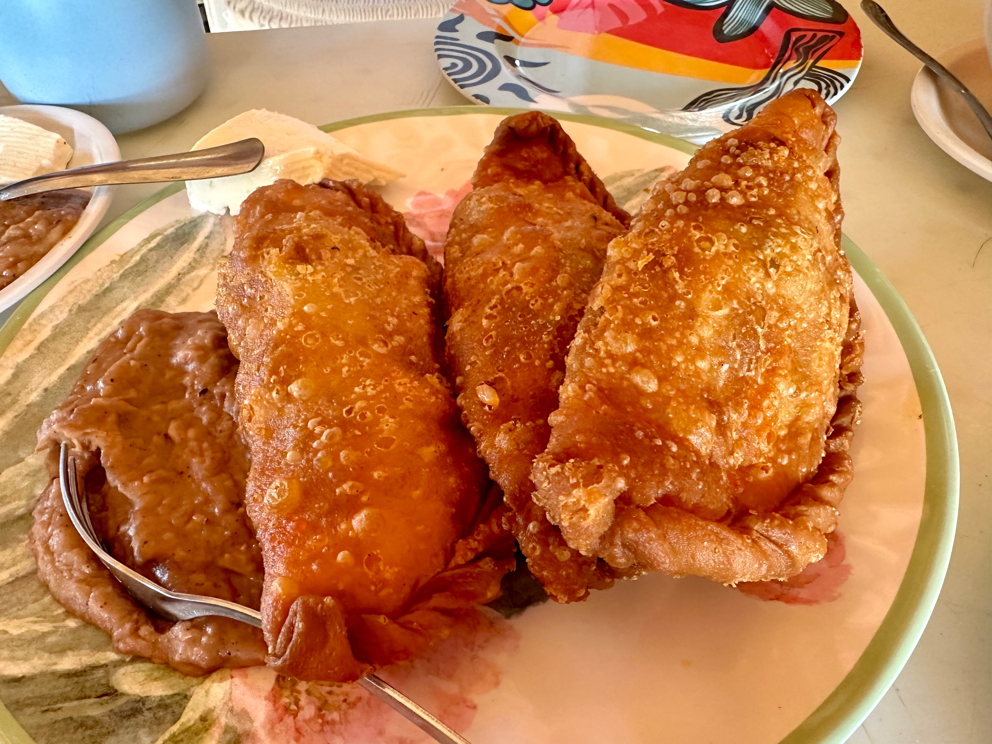 The empanadas were one of the best items on the menu at La Garita