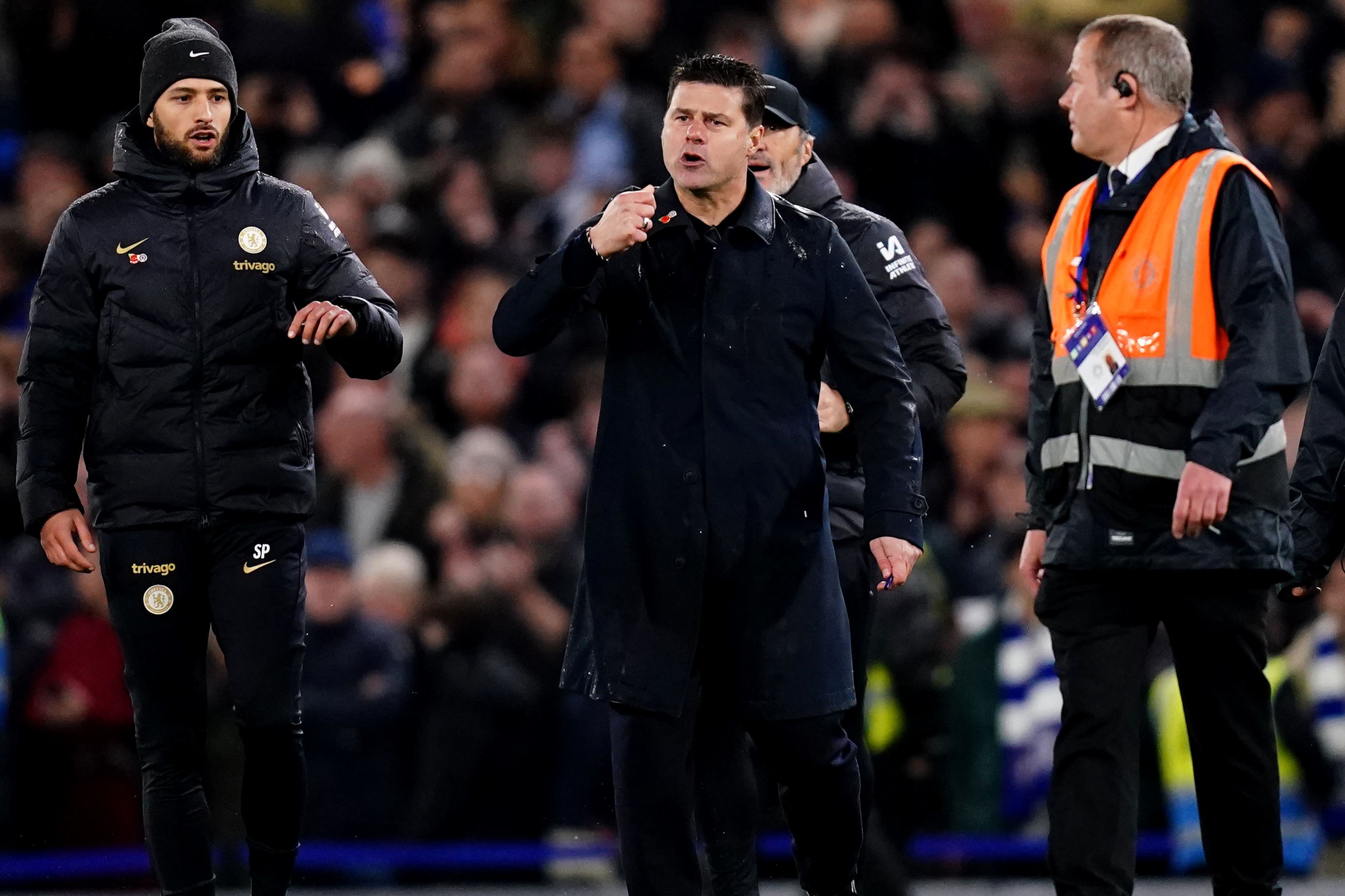 Maurico Pochettino is trying to address Chelsea’s yellow card record (John Walton/PA)