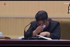 Watch: Kim Jong-un appears to cry as he calls on North Korean mothers to have more babies