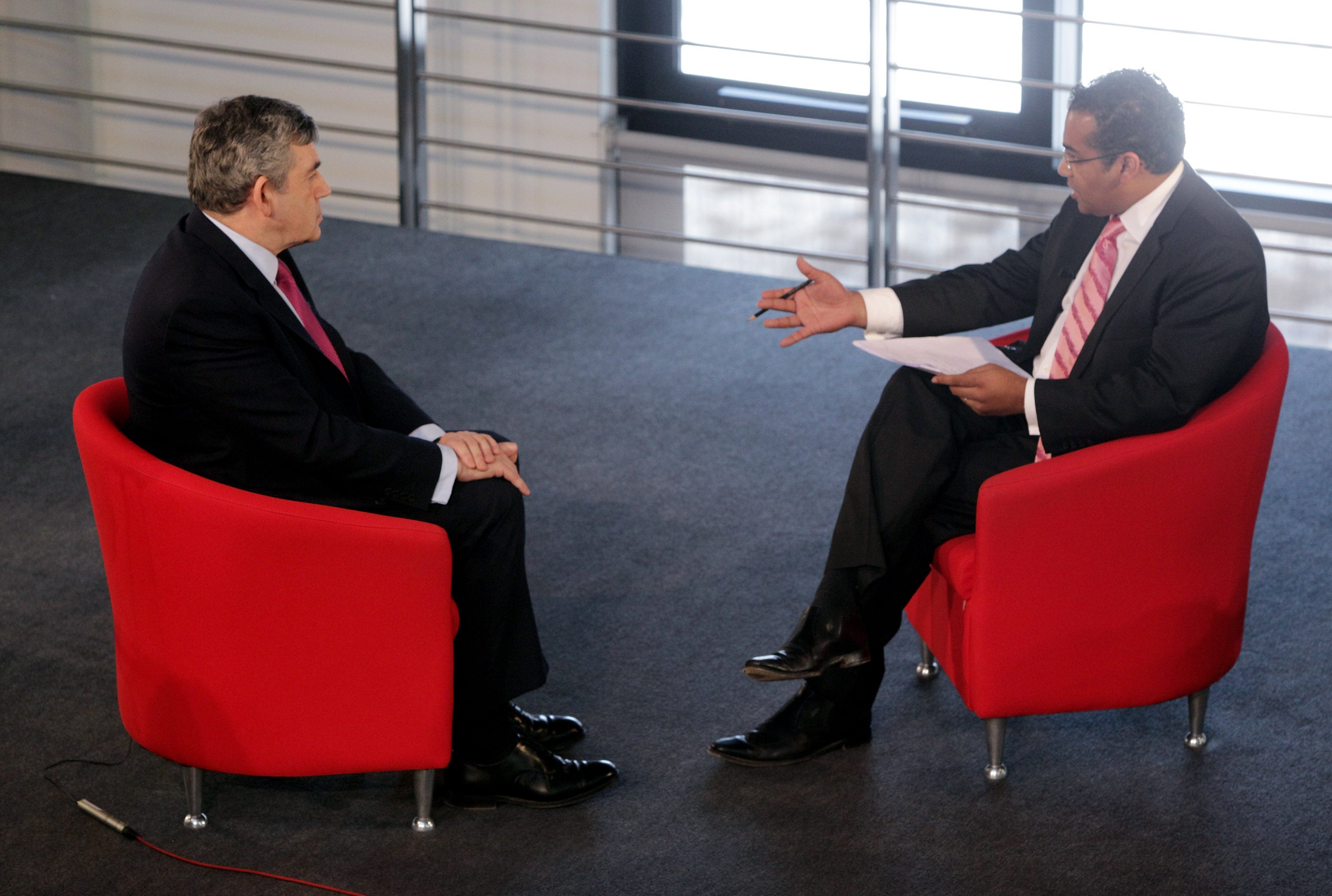 Sitting down with Brown: Guru-Murthy interviews former PM Gordon in 2010