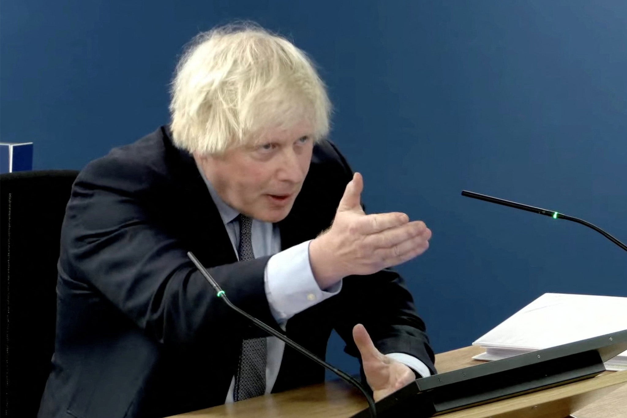 Boris Johnson gives evidence at the Covid inquiry