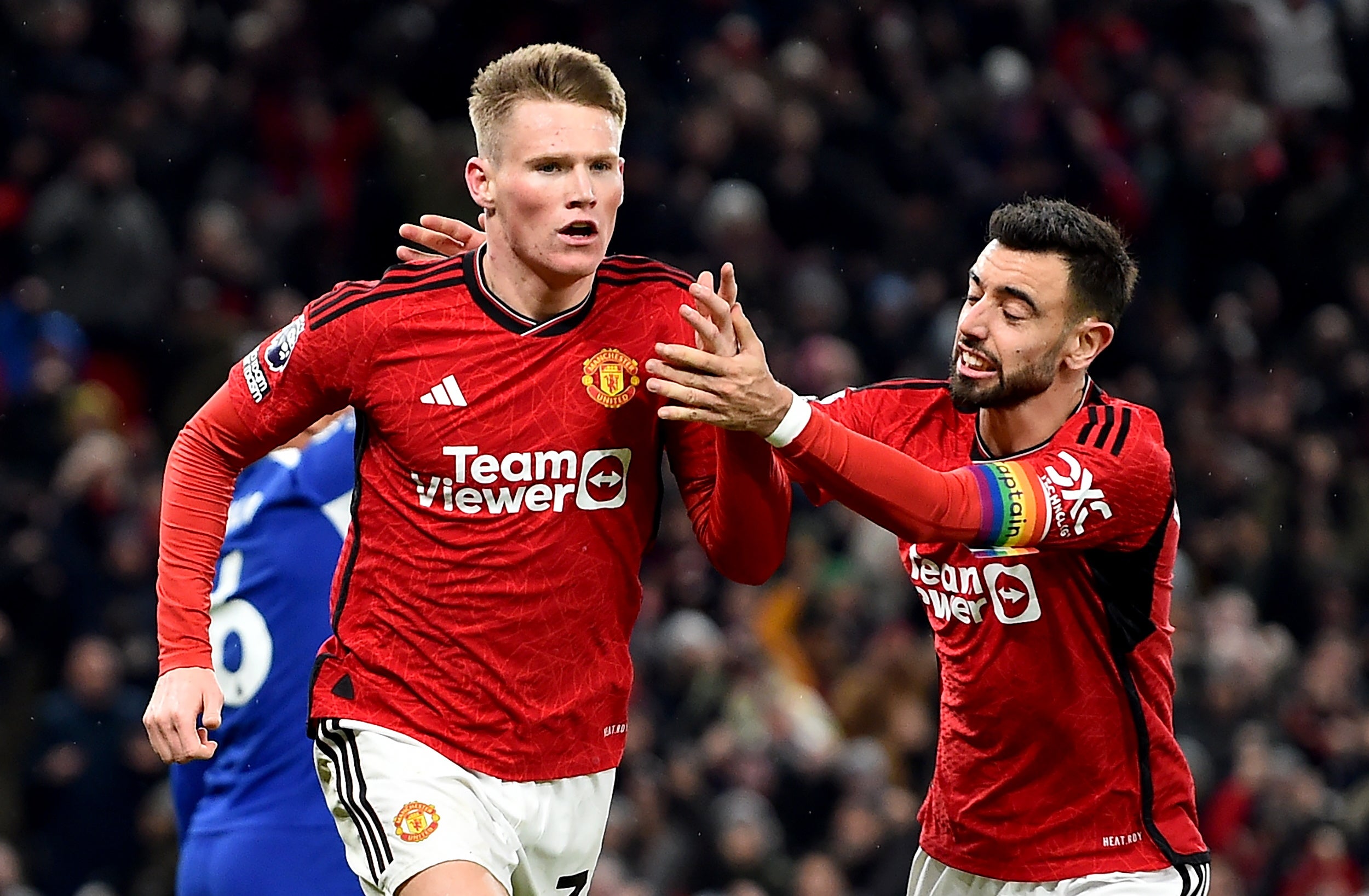 Scott McTominay scored twice as United won at Old Trafford