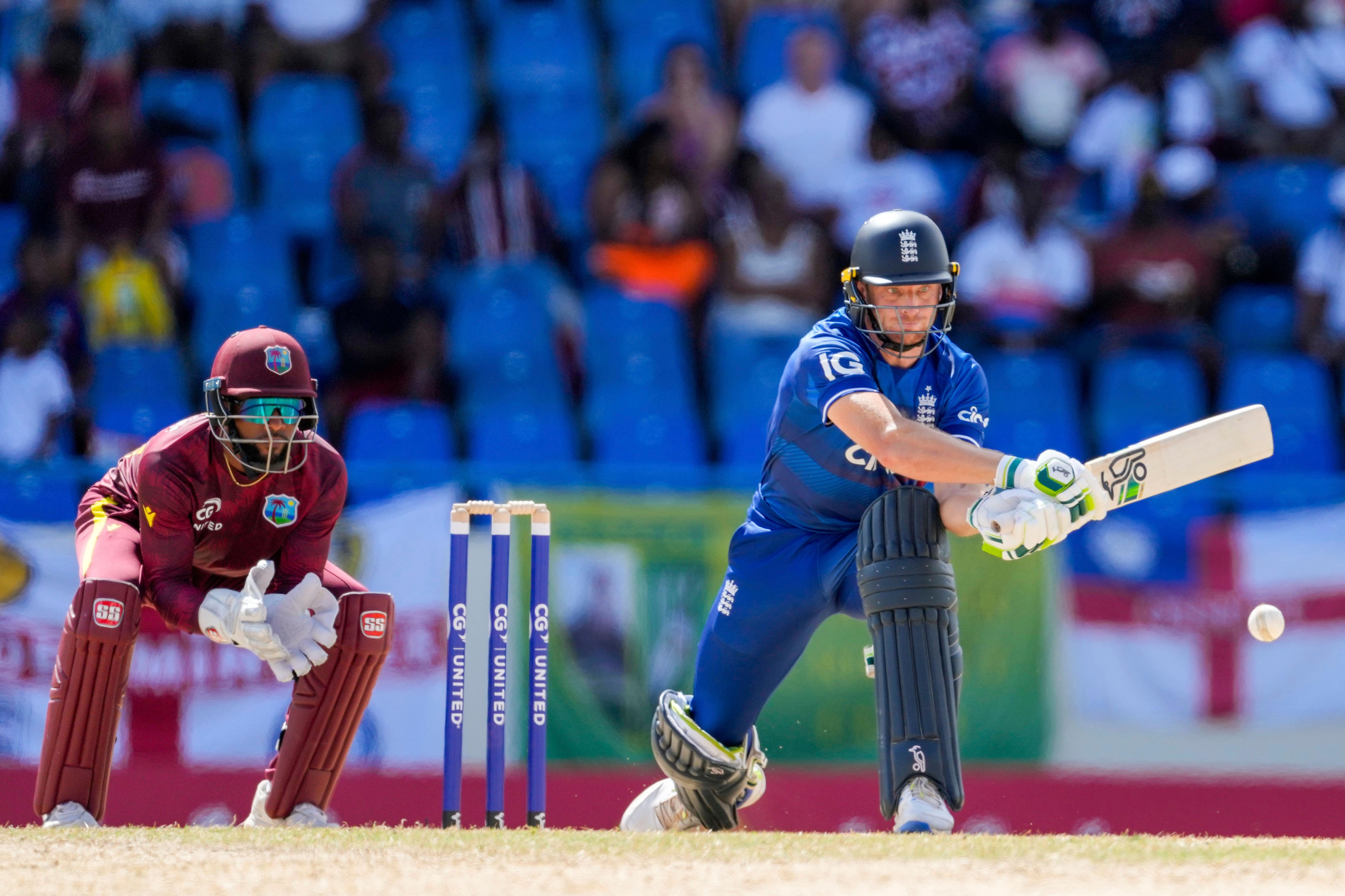 Jos Buttler hit his first half century in 14 ODIs