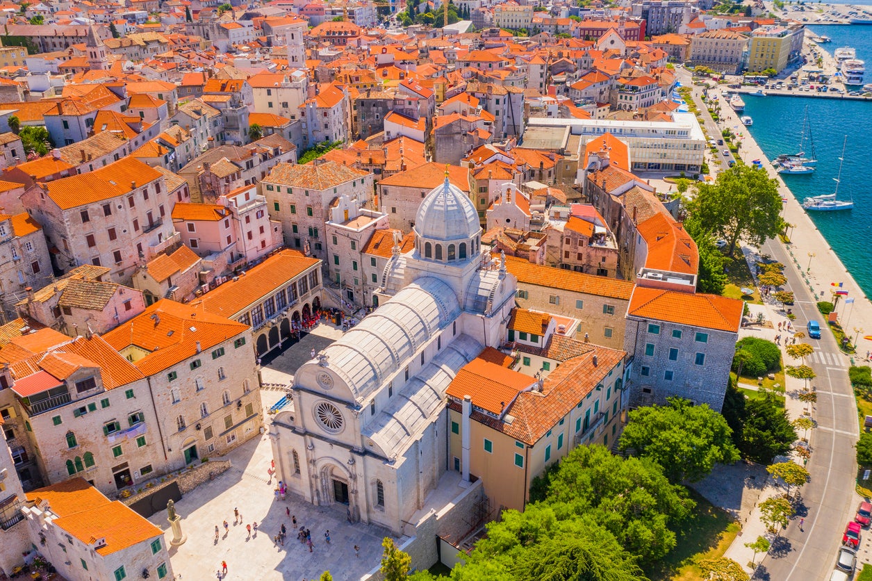 Sibenik has red roofs reminiscent of Dubrovnik, minus the horde of tourists