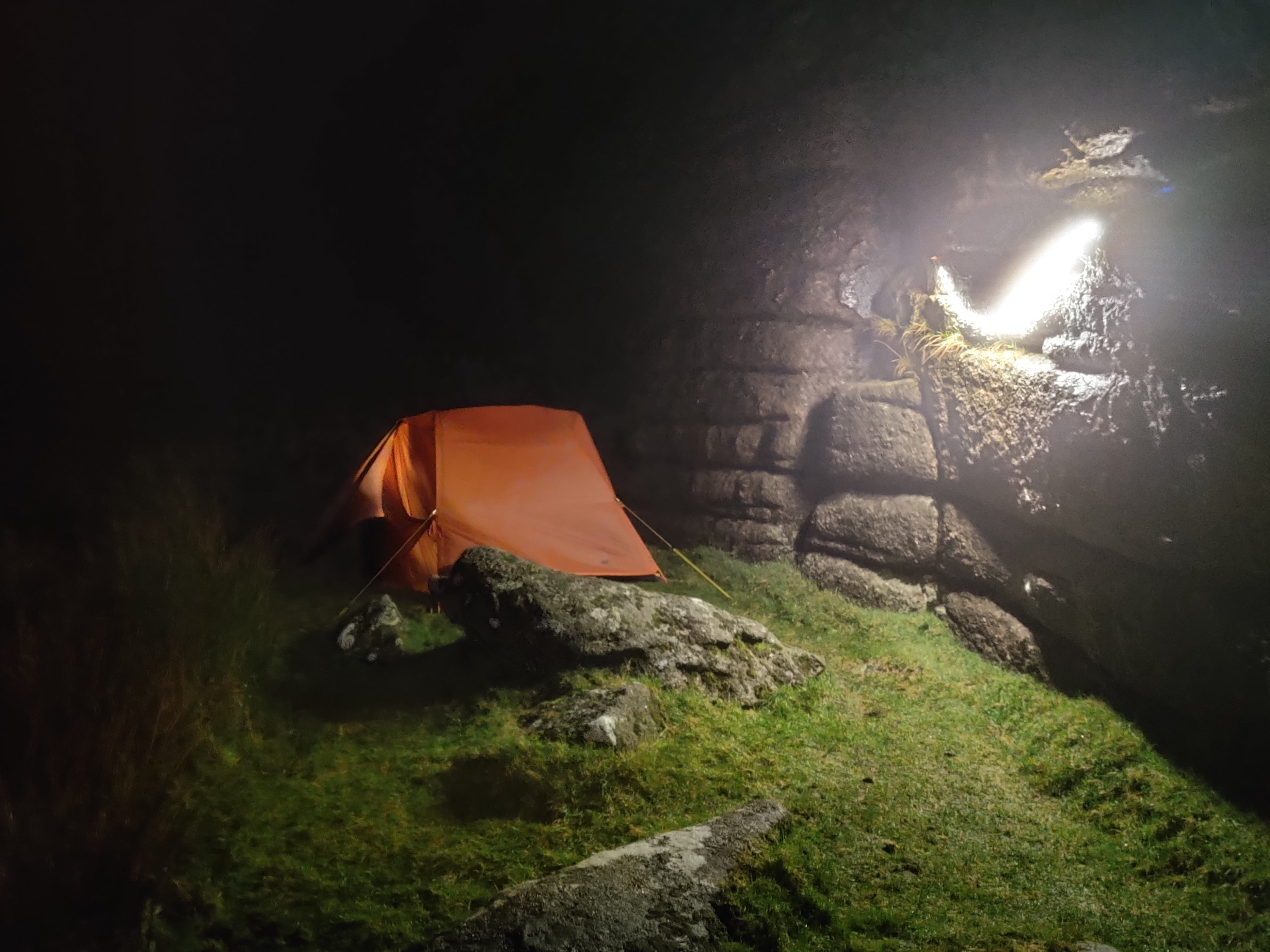 The pitch-black night offered a glimpse of the stars above (when passing fog allowed)