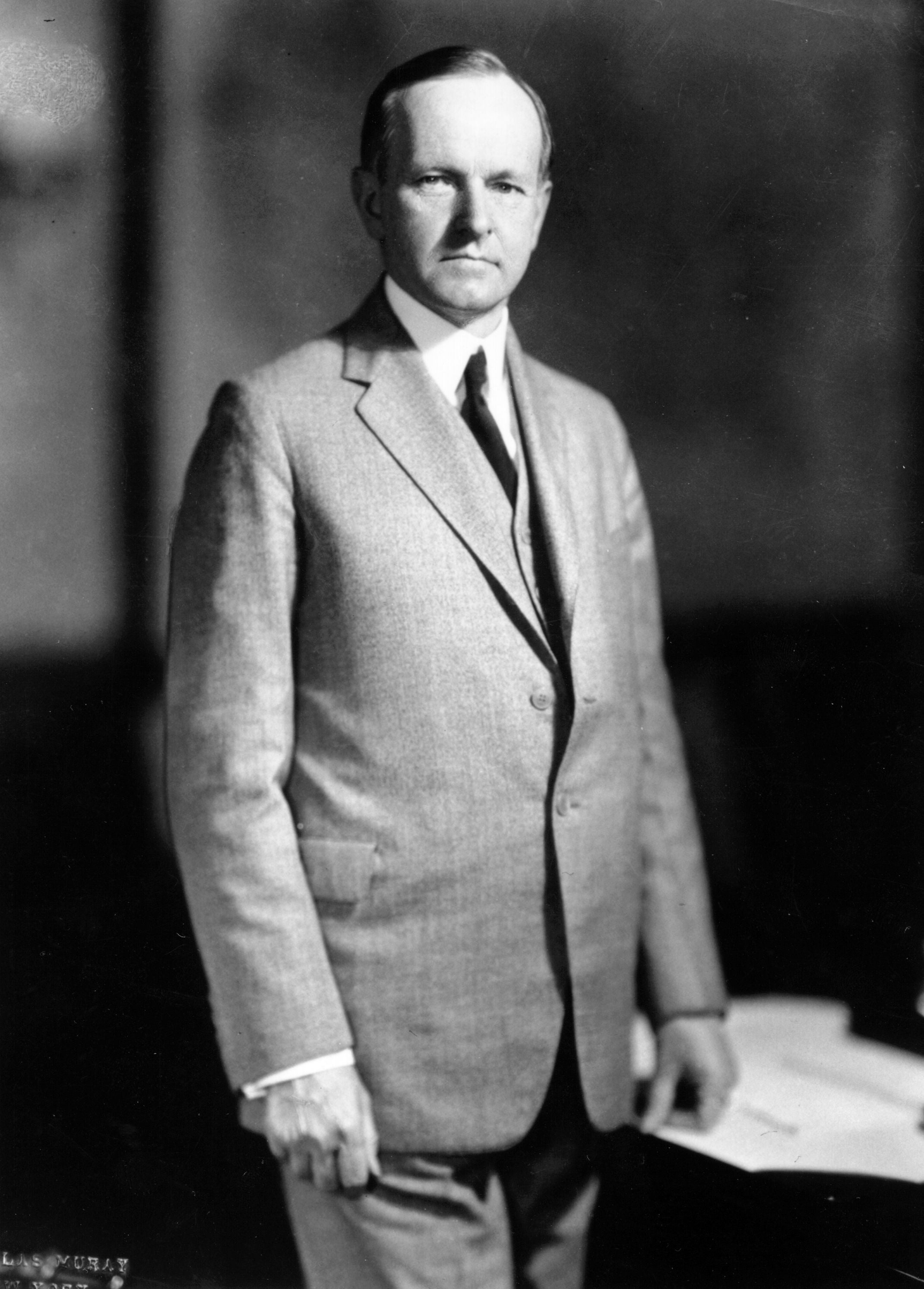 Calvin Coolidge (1872 - 1933), the 30th President of the United States of America (1923 - 1929)