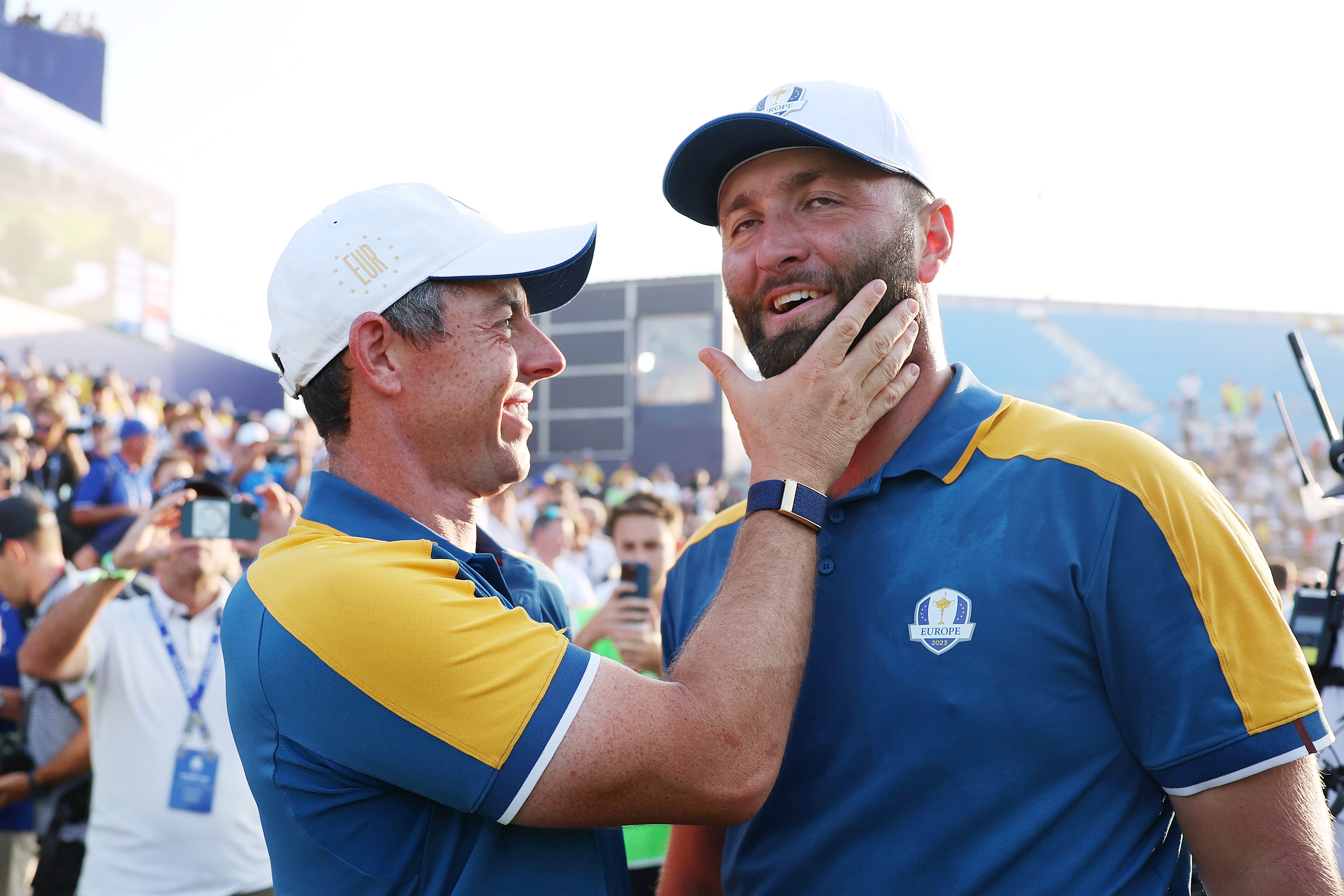 Rory McIlroy and Jon Rahm were on Europe’s winning Ryder Cup team in Rome