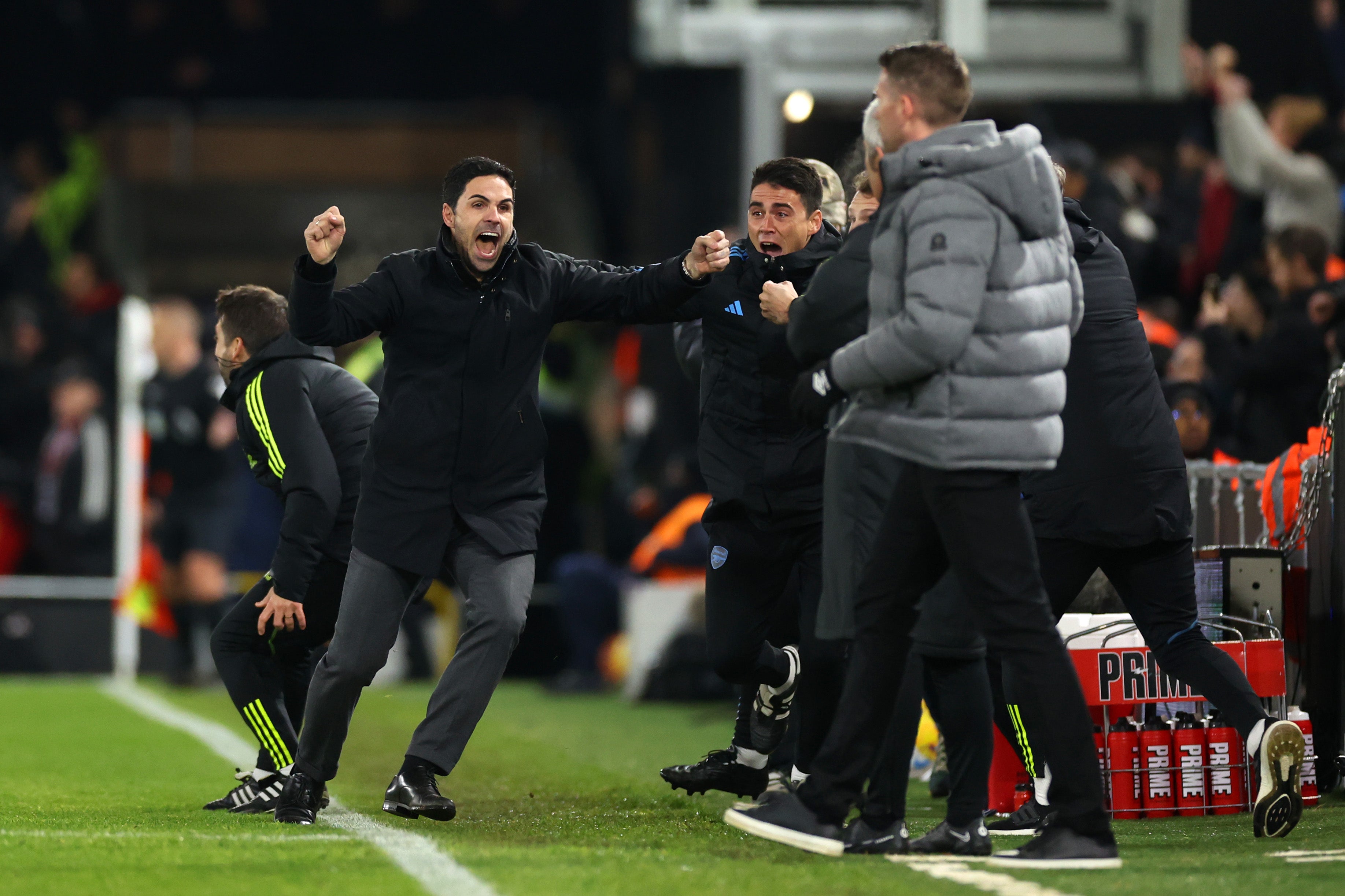 Mikel Arteta has been given a touchline ban for the match at Villa Park