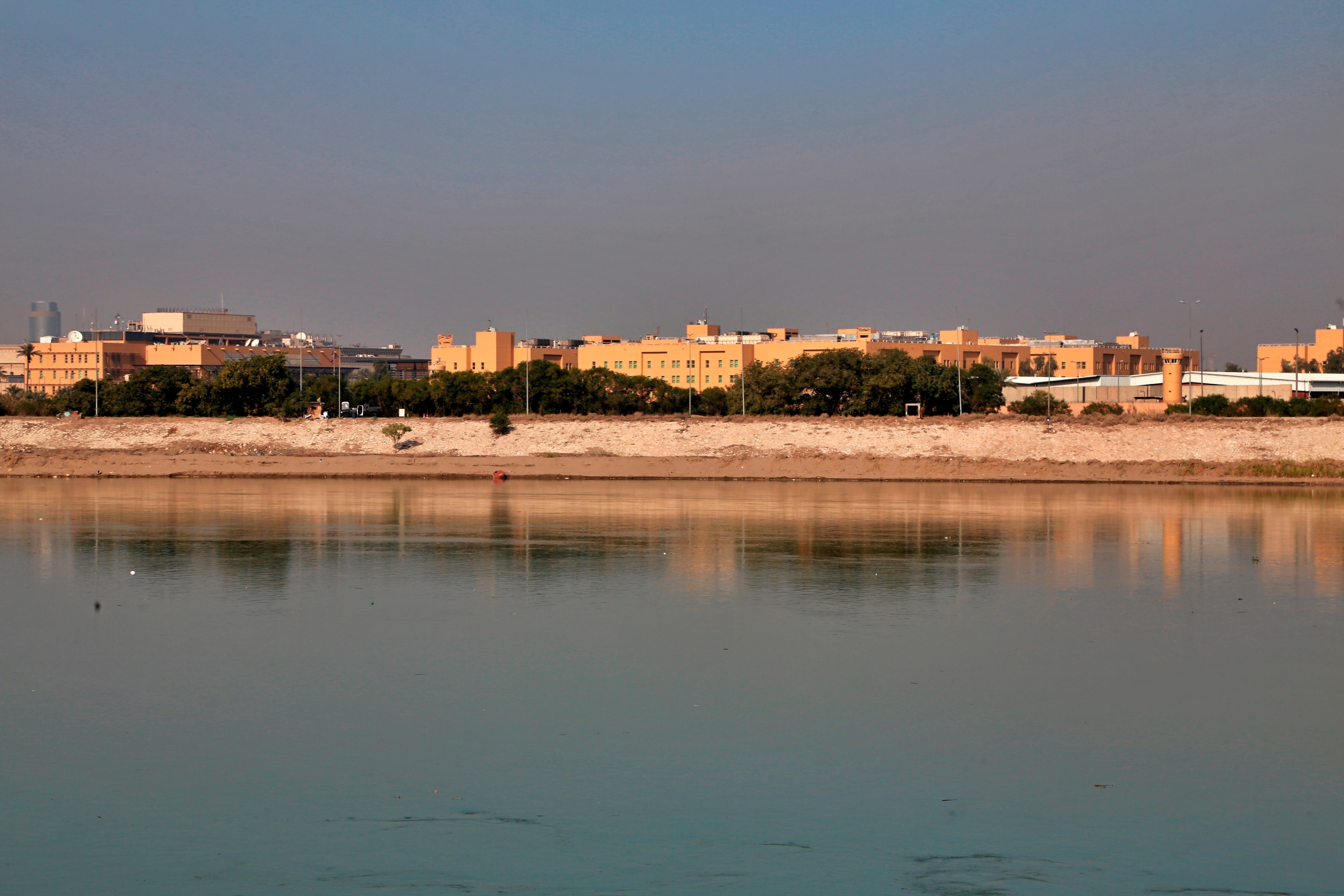 The Tigris River running through Baghdad