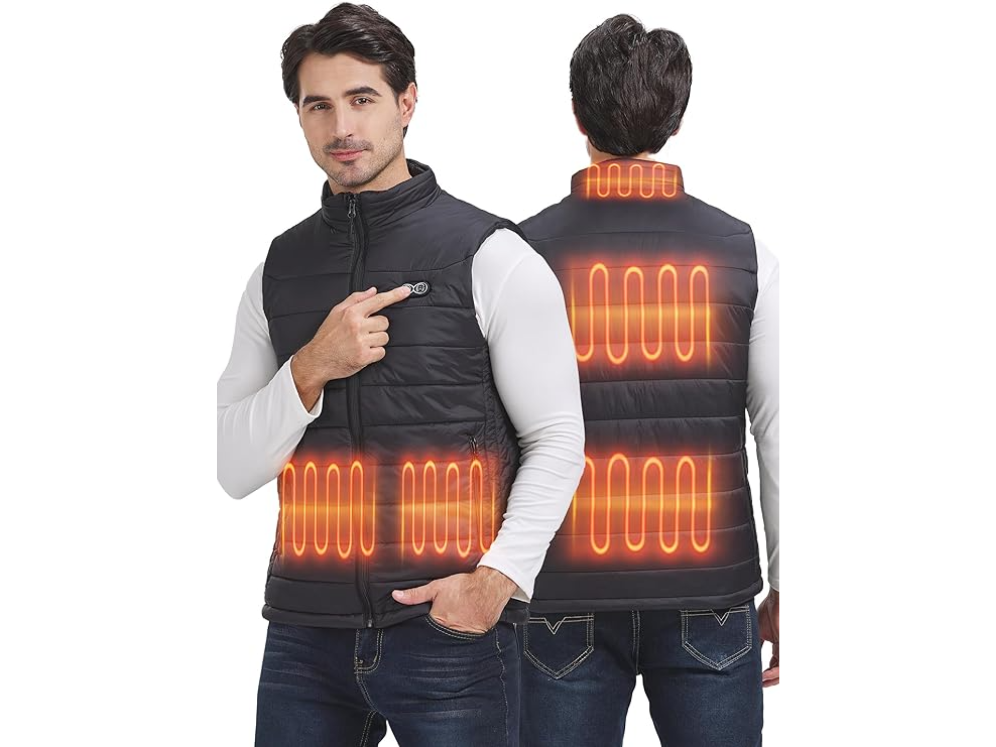 Heated vest for men