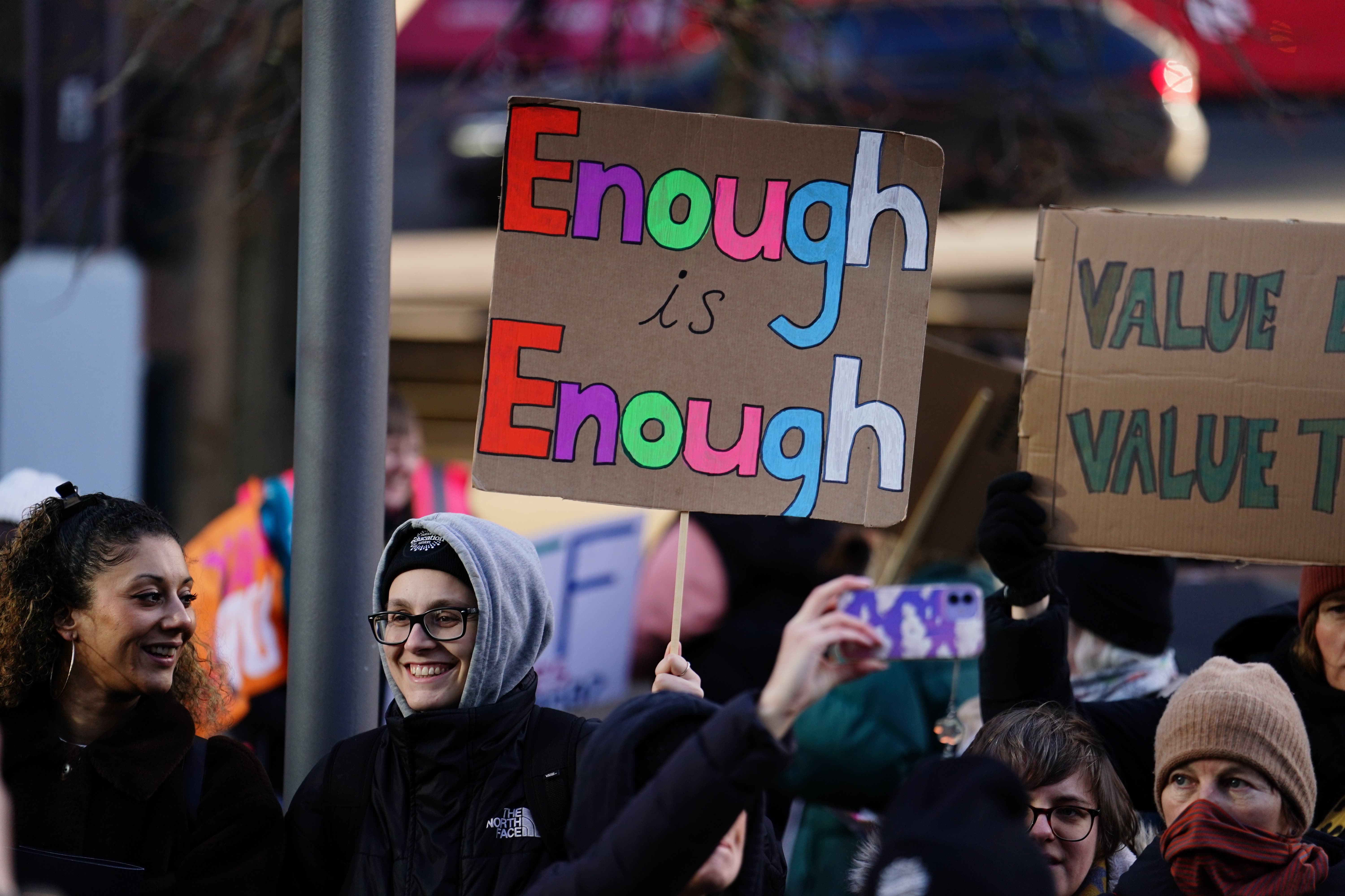 The moves aim to ensure minimum levels of service during strikes (Jordan Pettitt/PA)