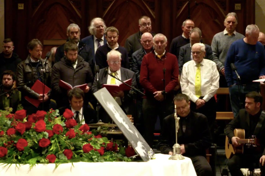 Singers at Shane MacGowan’s funeral