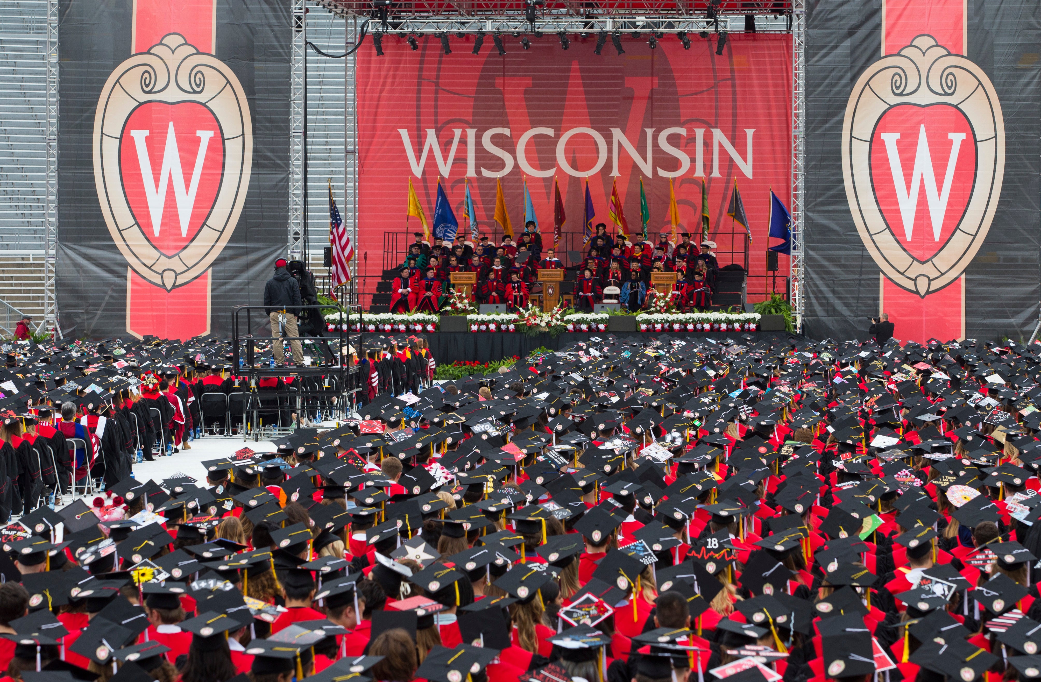 The University of Wisconsin has fired a chancellor for filming adult videos with his wife
