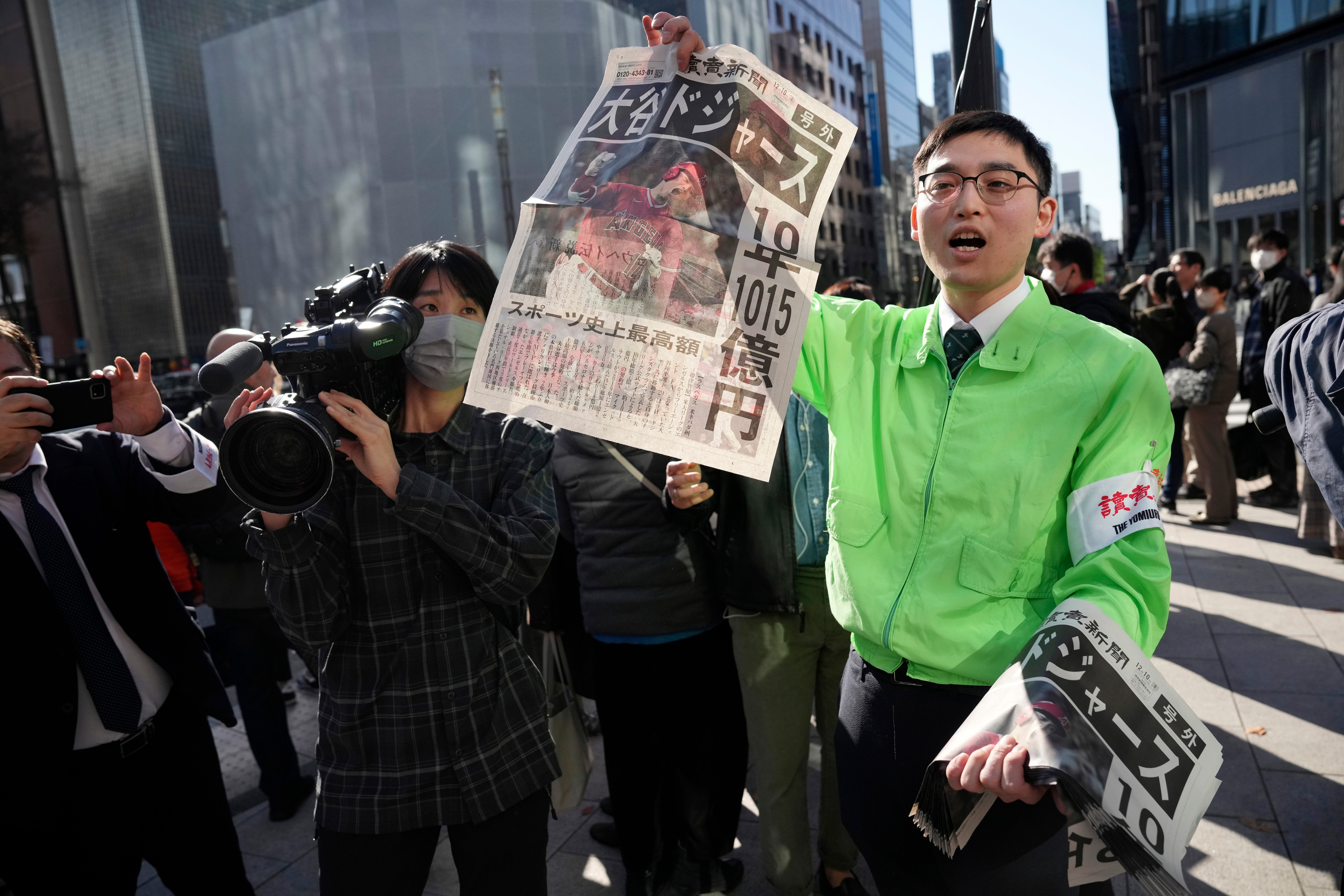 Japan Baseball Dodgers Ohtani Reax